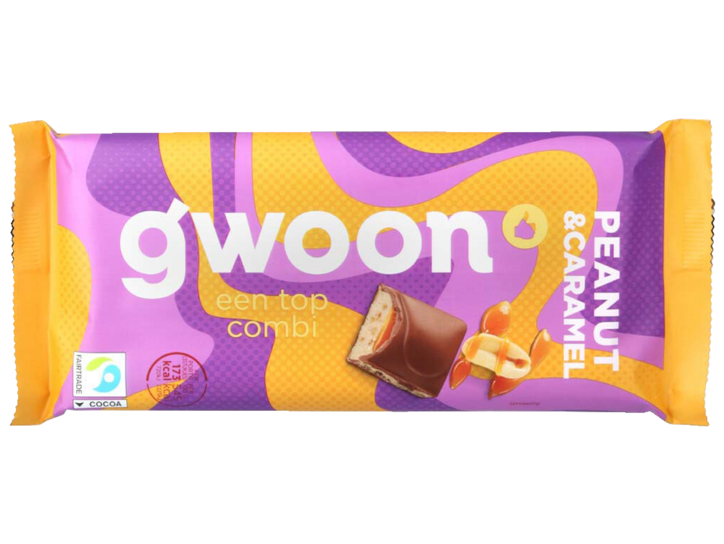 Pinda karamel chocoladereep