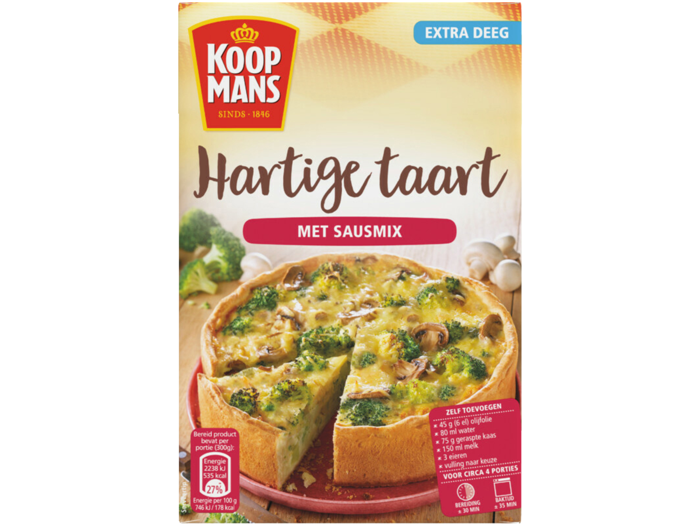 Mix hartige taart met sausmix