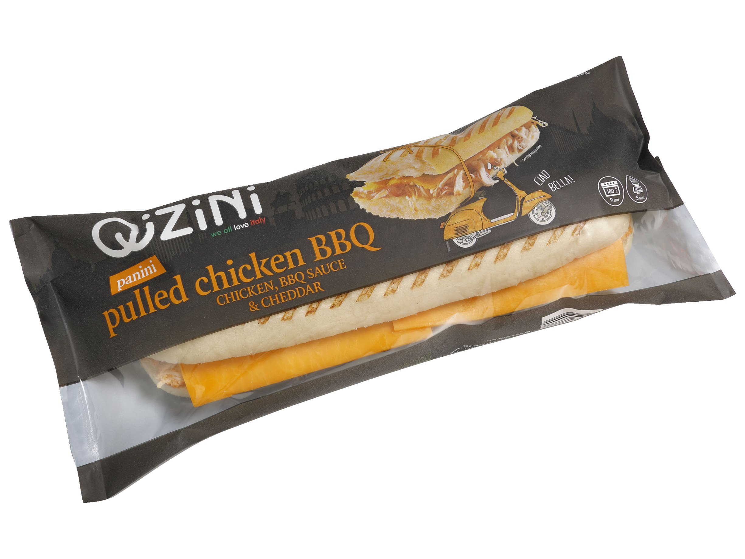 Panini pulled chicken bbq