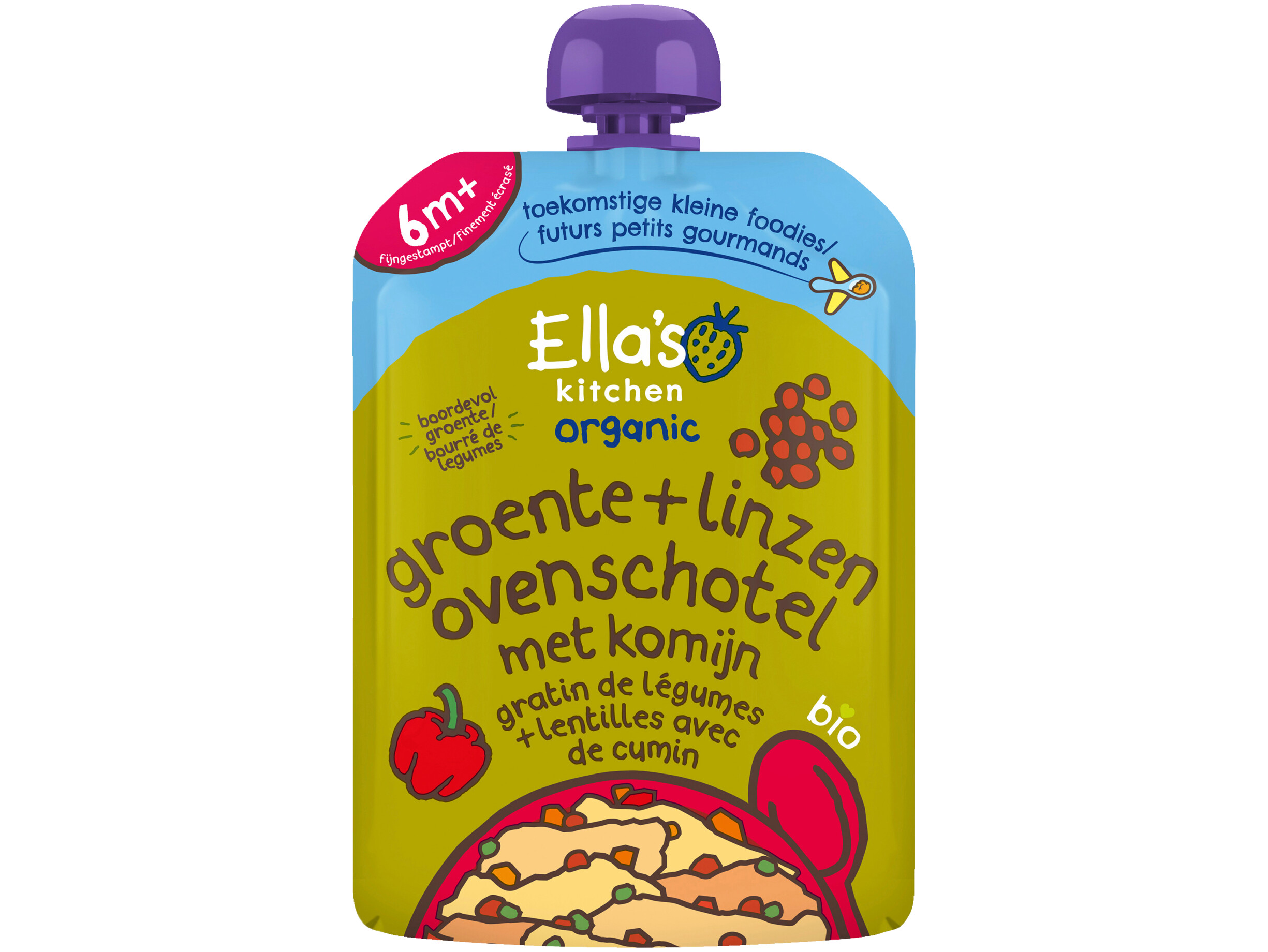 Groenten linzen komijn ovenschotel