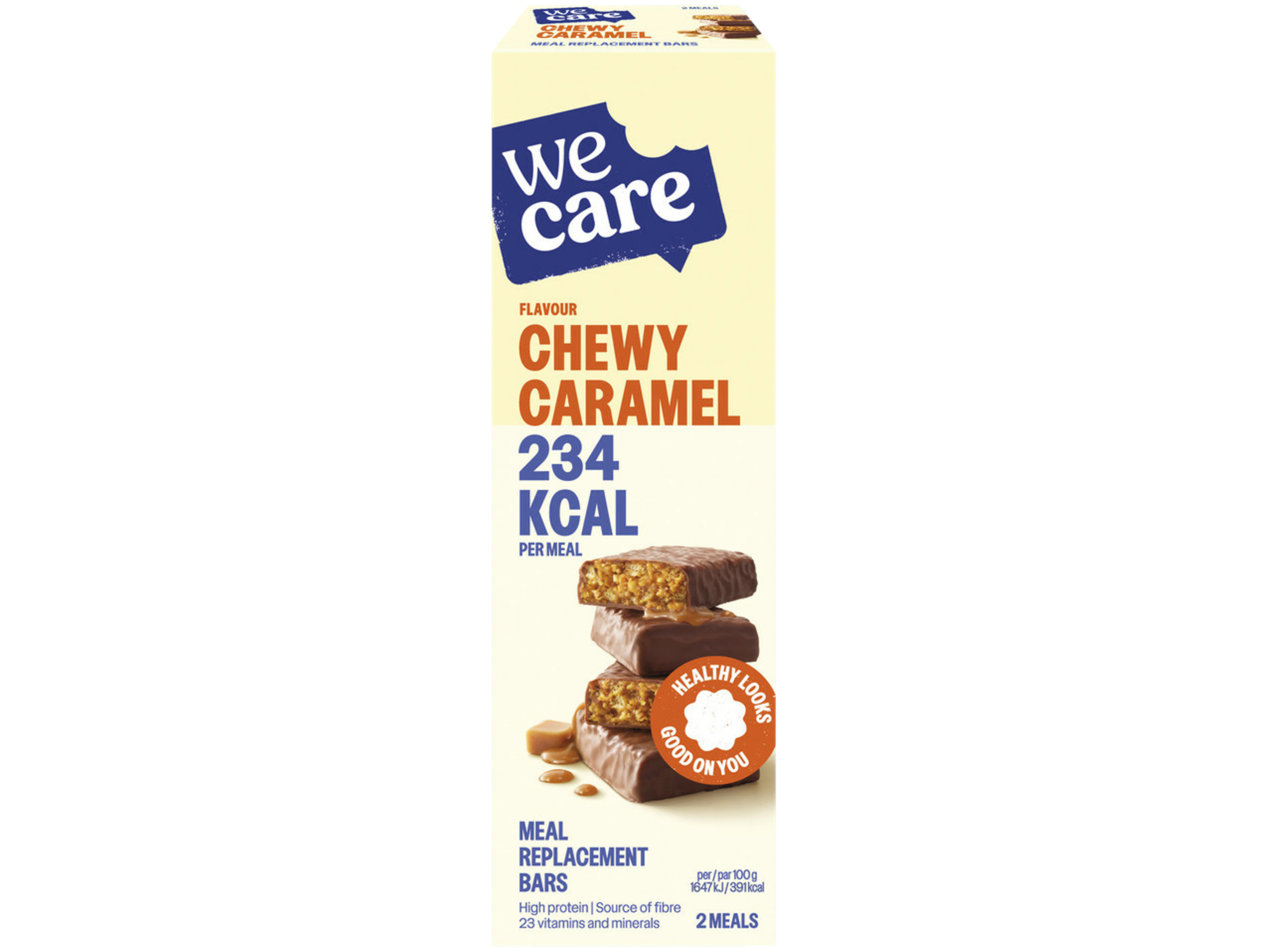 Meal replacement bar chewy caramel