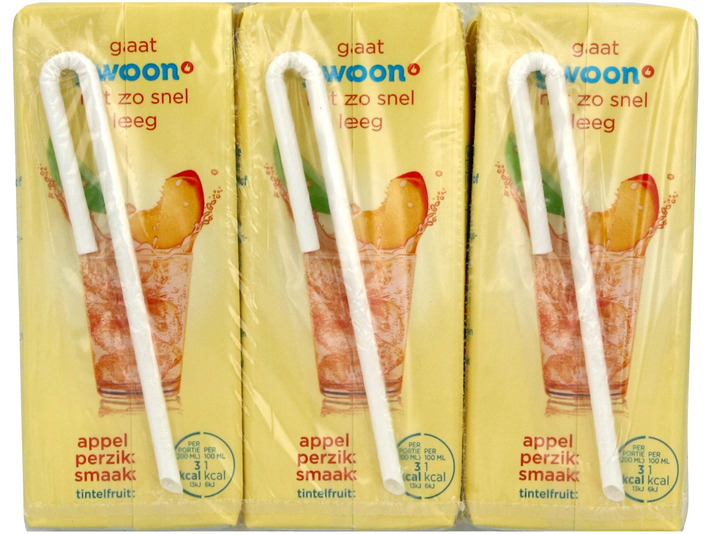 1kcal tintelfruit appel perzik