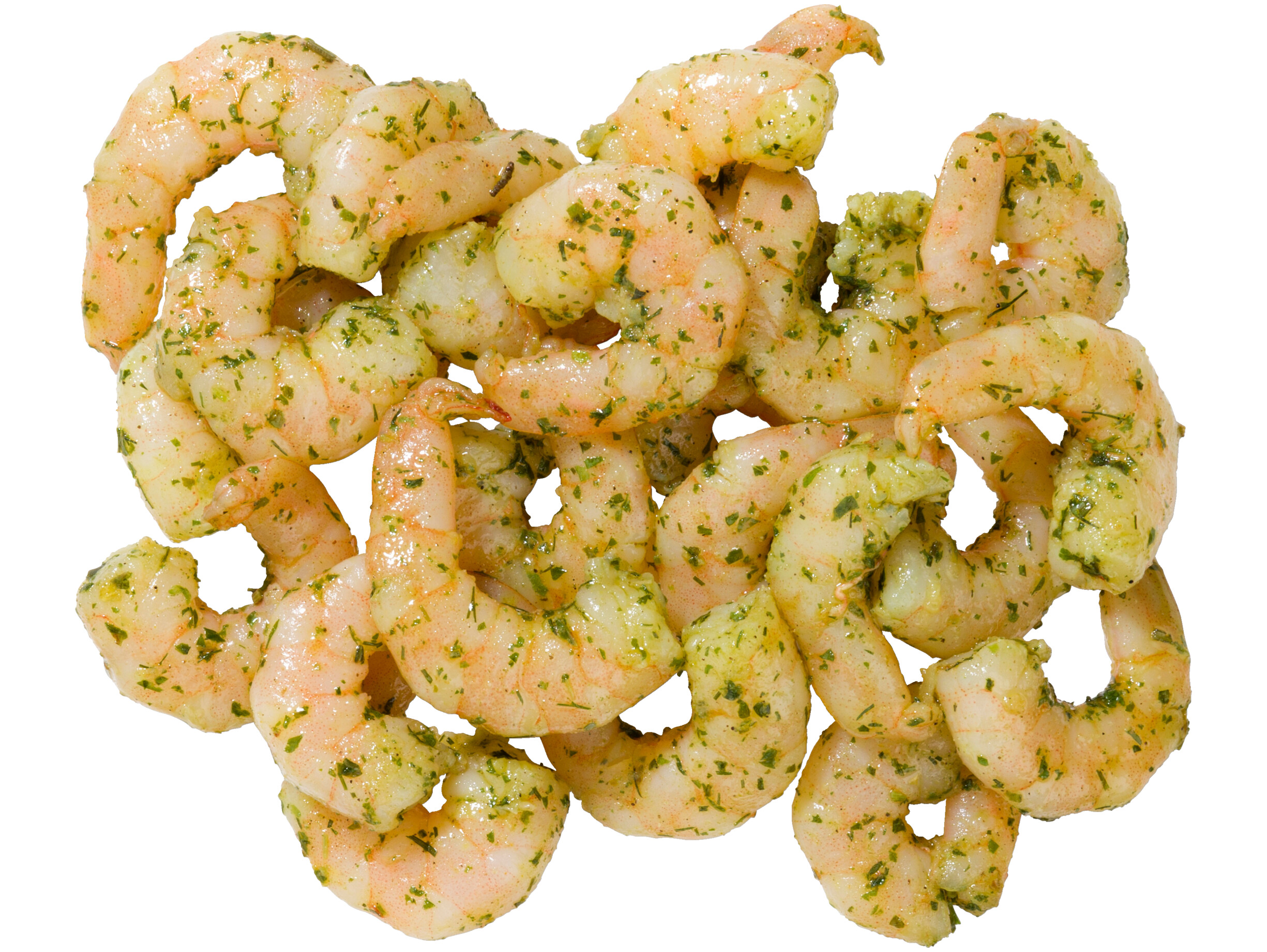 Mini garnalen in knoflook