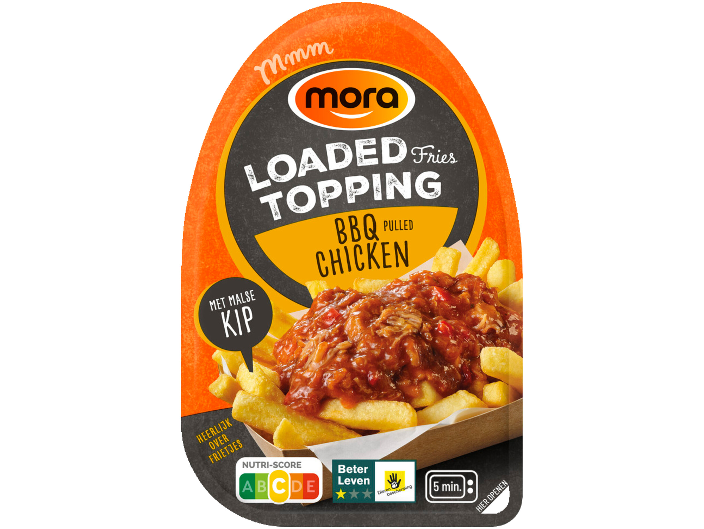 Loaded fries bbq pulled chicken