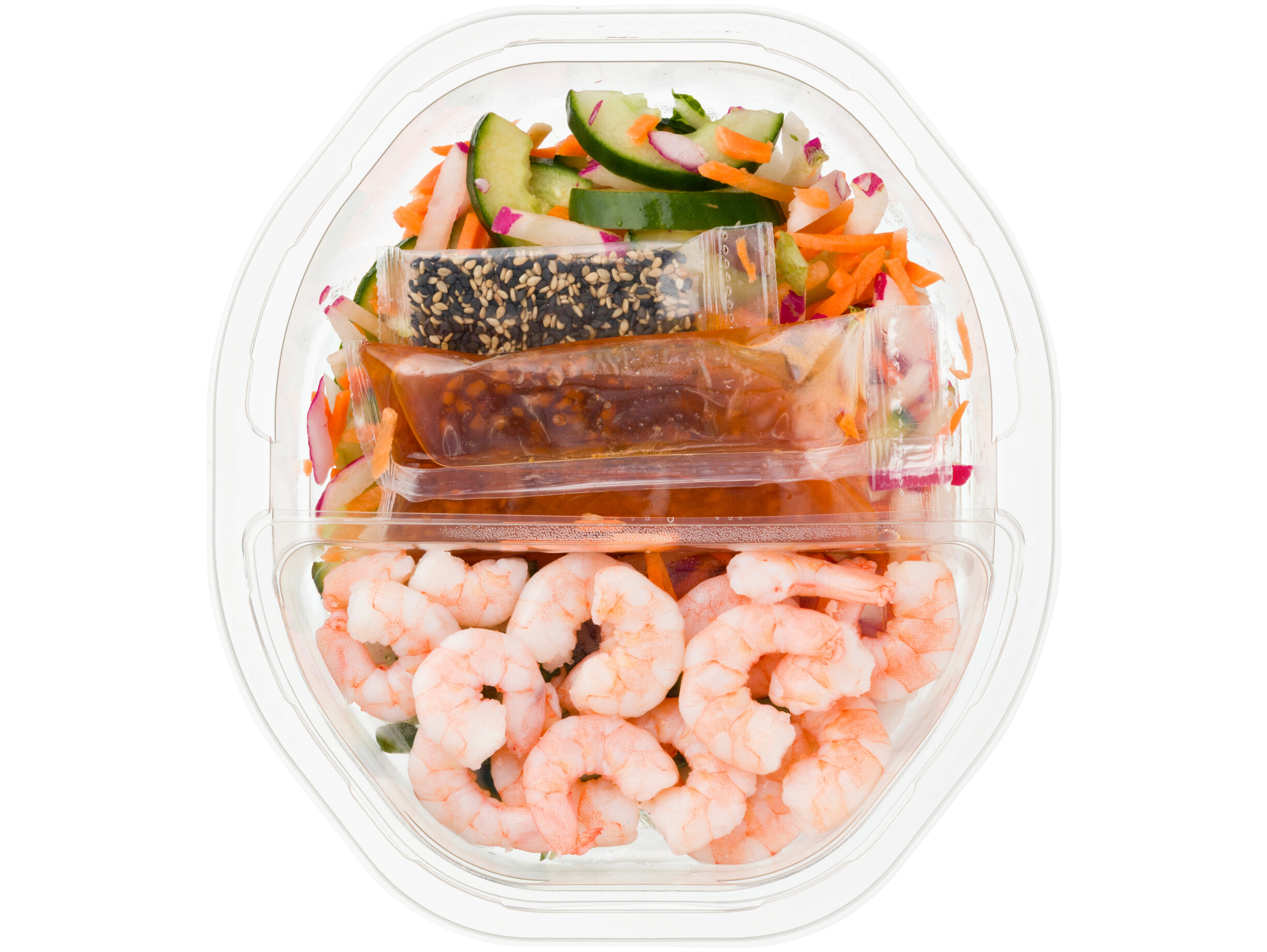 Maaltijdsalade Oosterse garnalen