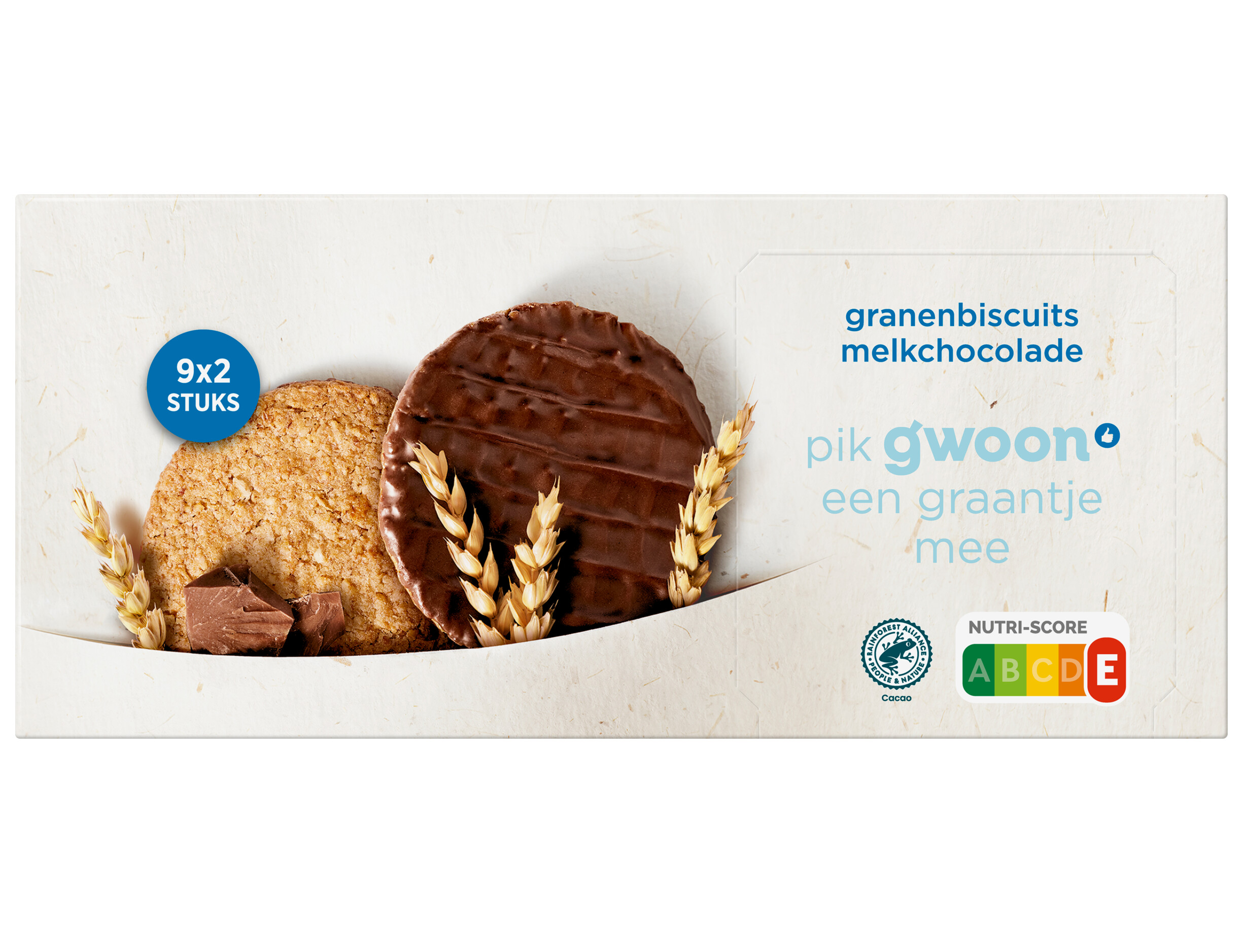 Granenbiscuit chocolade