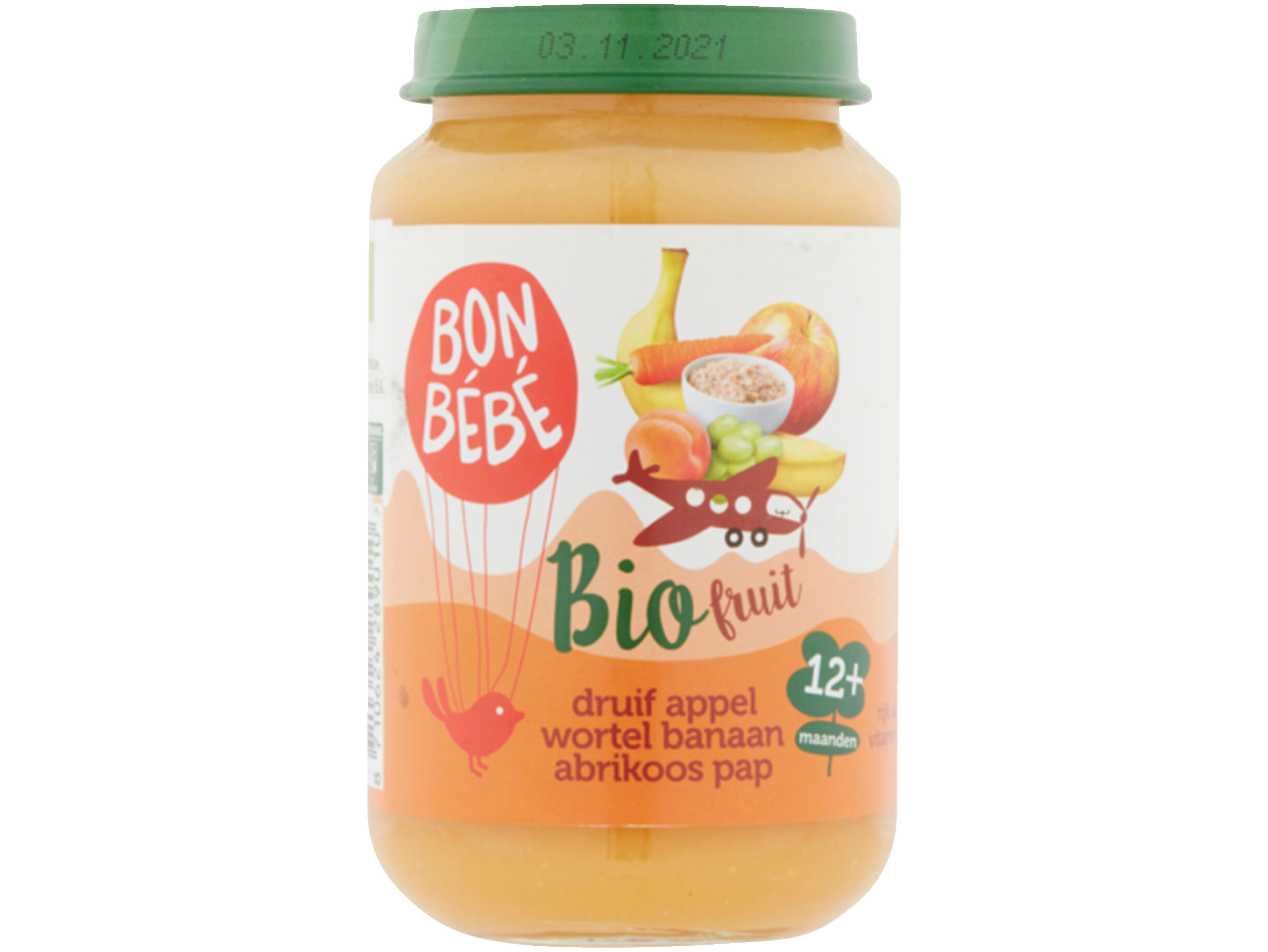 Druif appel wortel banaan pap