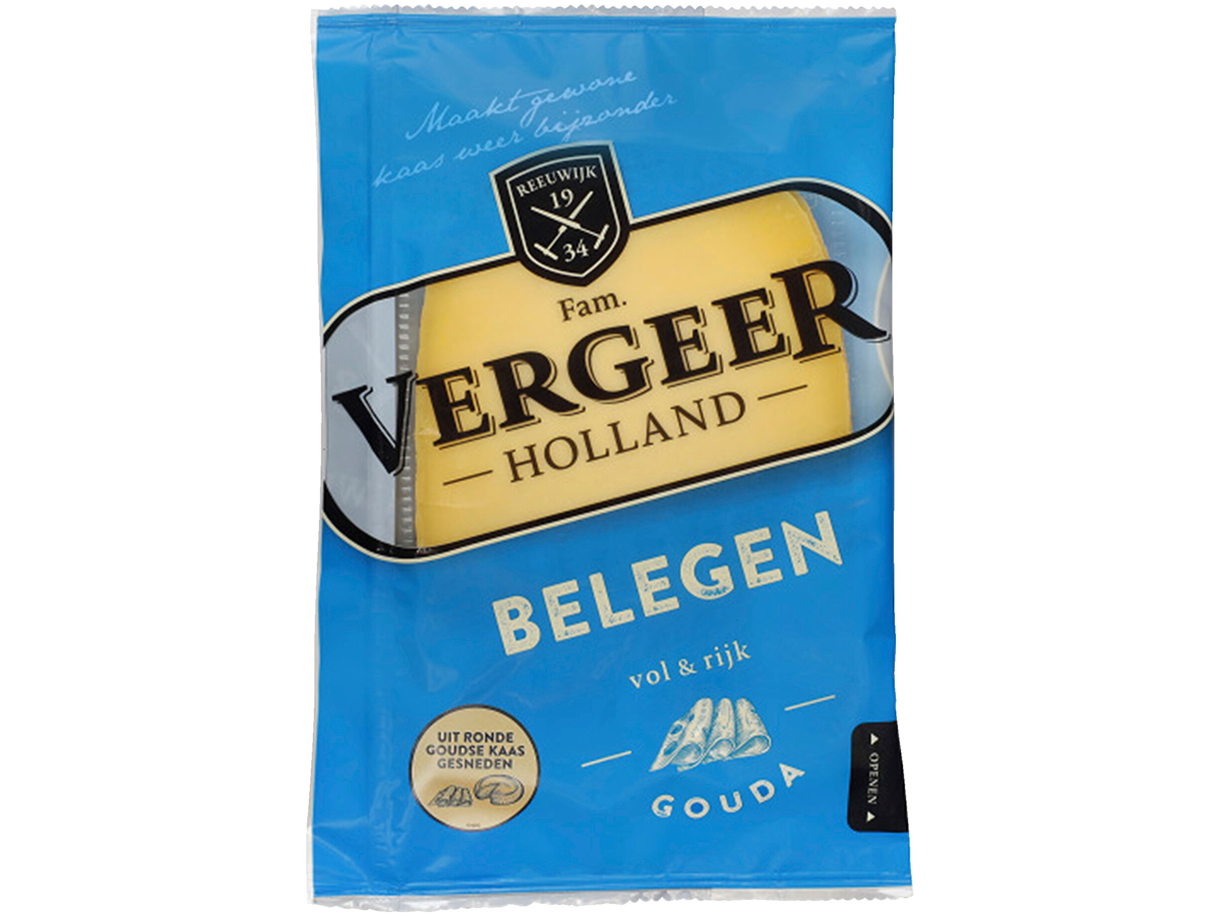 Gesneden belegen kaasplakken