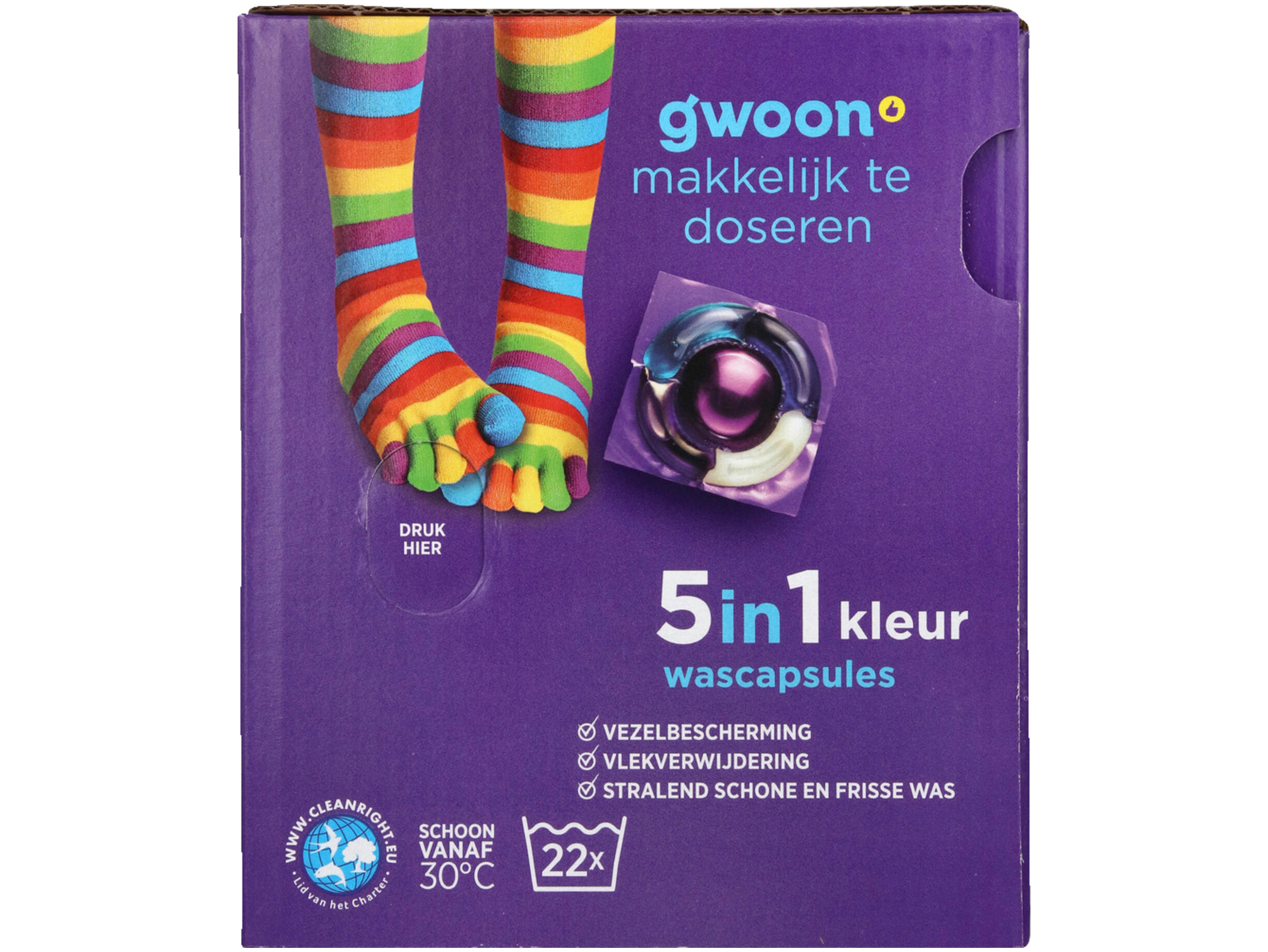 Wascapsules kleur