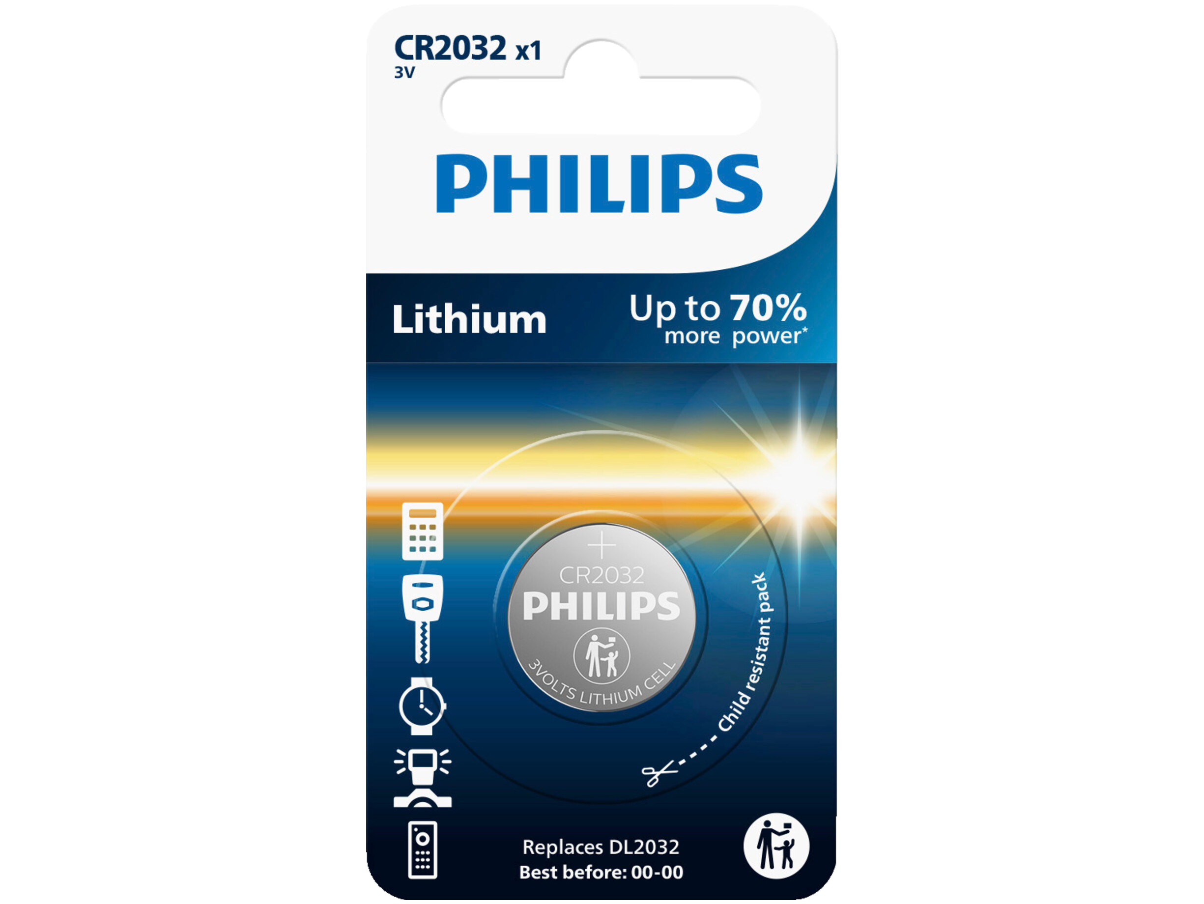 Lithium cr2032 blister