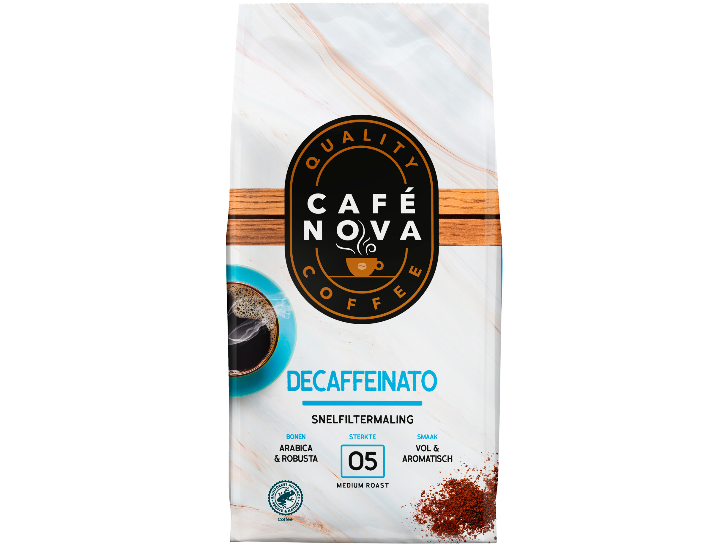Snelfiltermaling cafeïnevrij