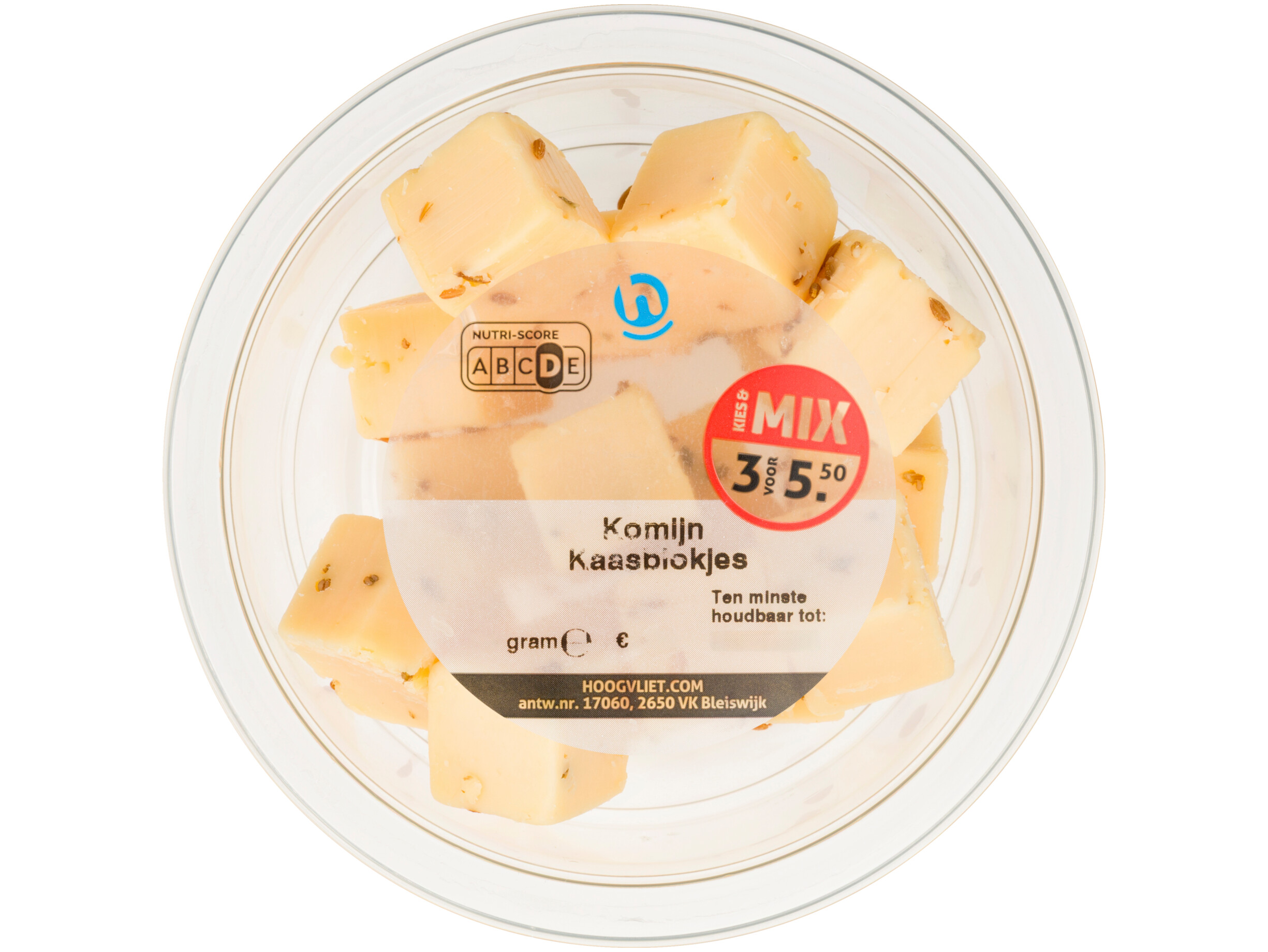 Kaasblokjes komijn