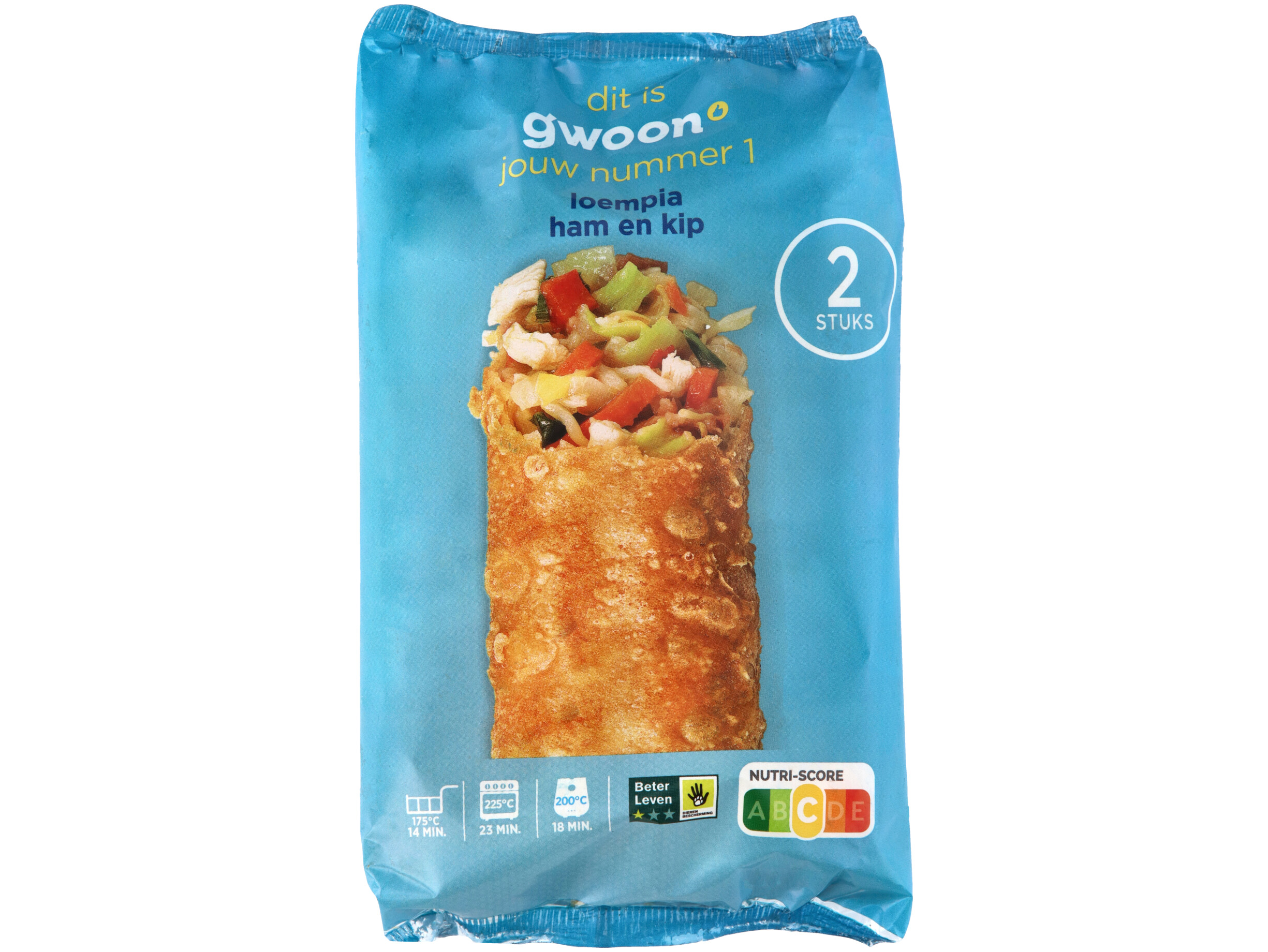 Maaltijdloempia ham kip