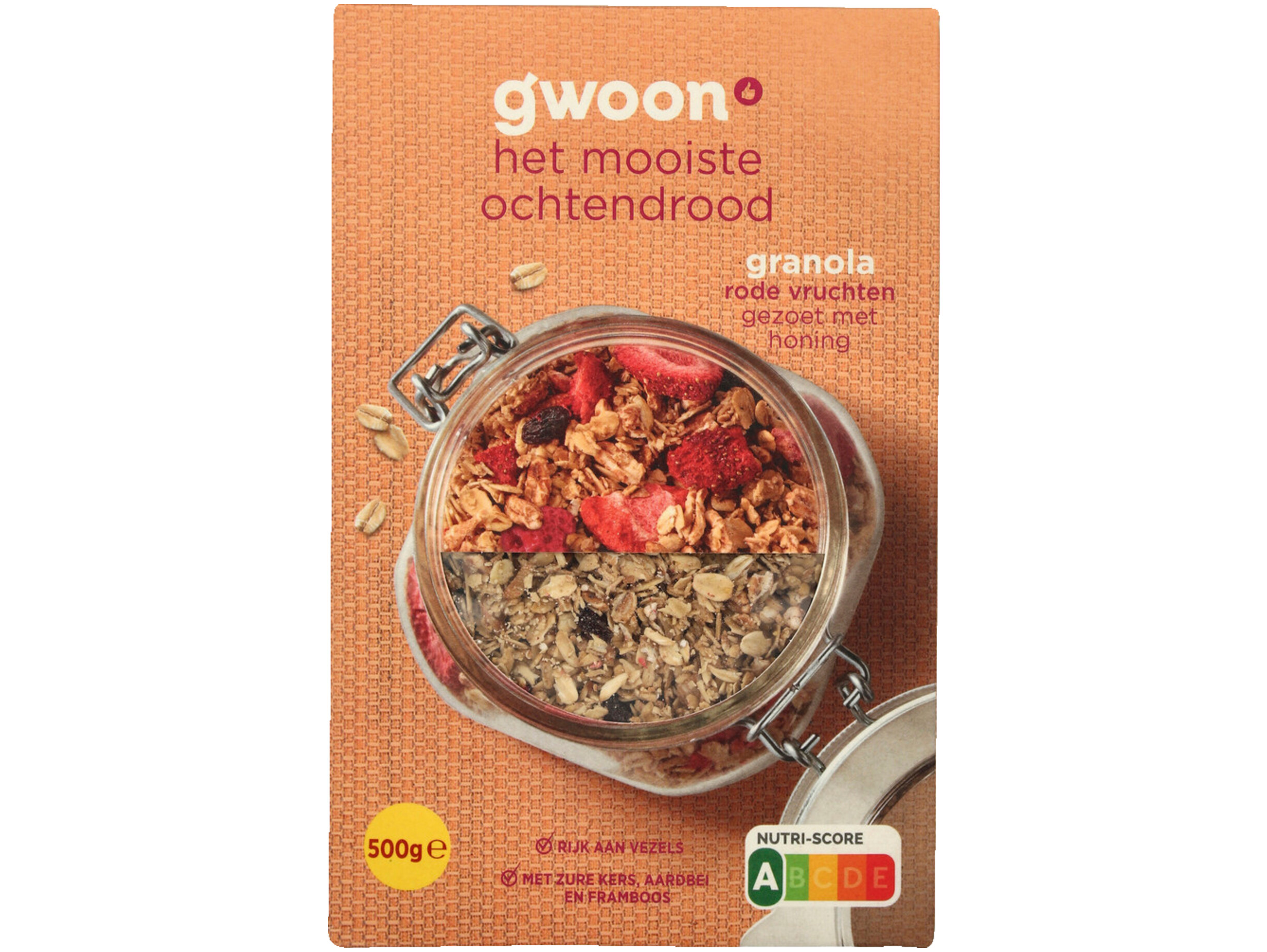 Granola rood fruit