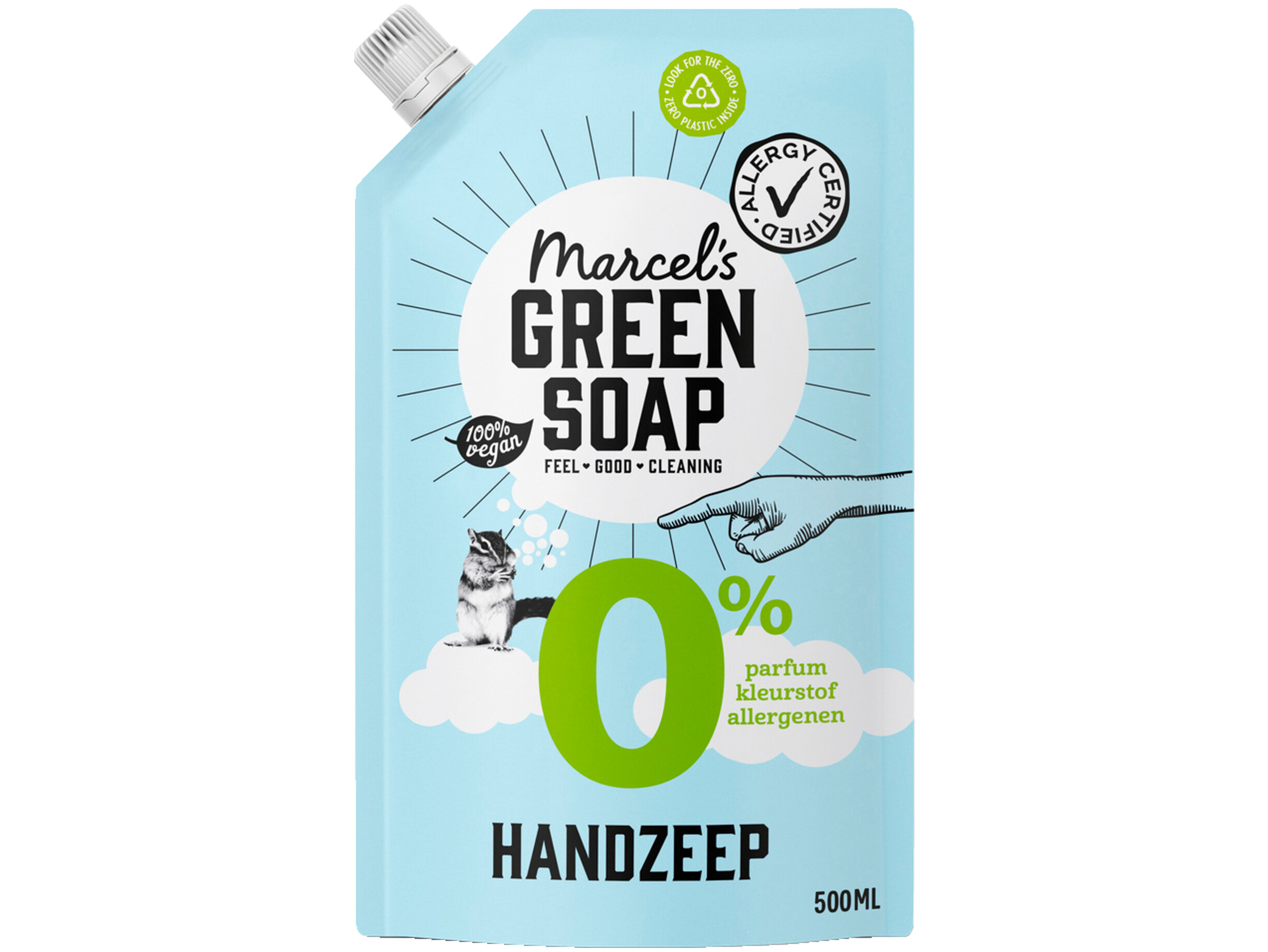 Handzeep 0% parfum navulling