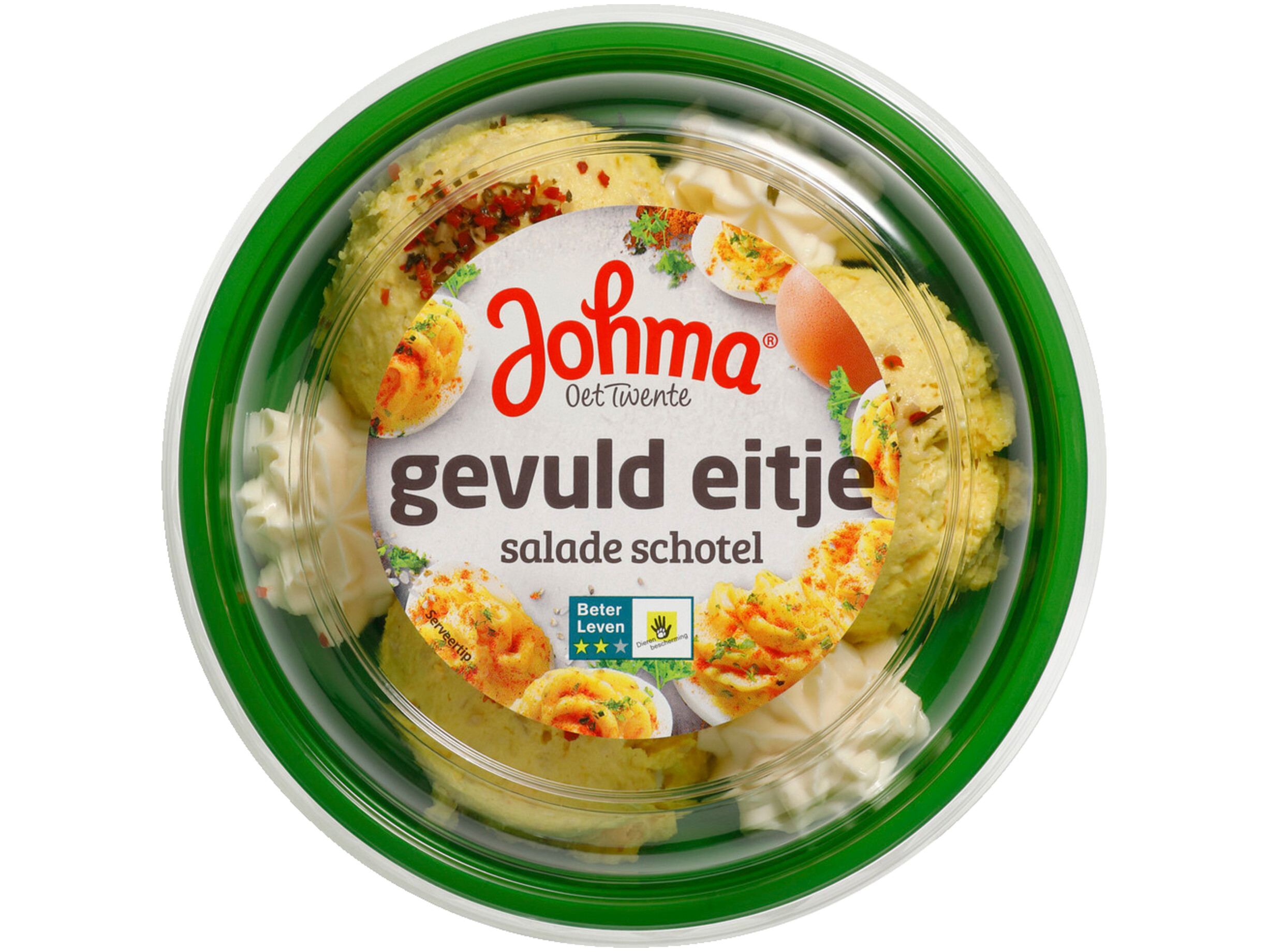 Gevuld eitje schotel