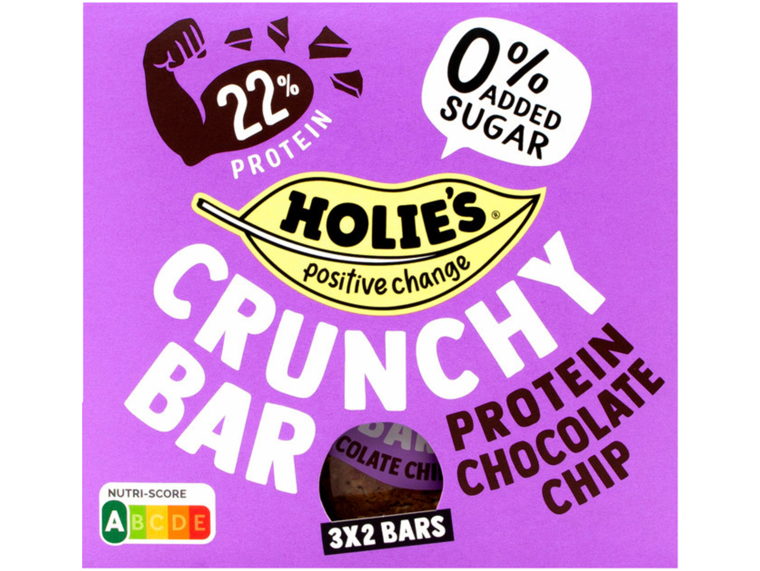 Crunchy bar protein chocolate chip