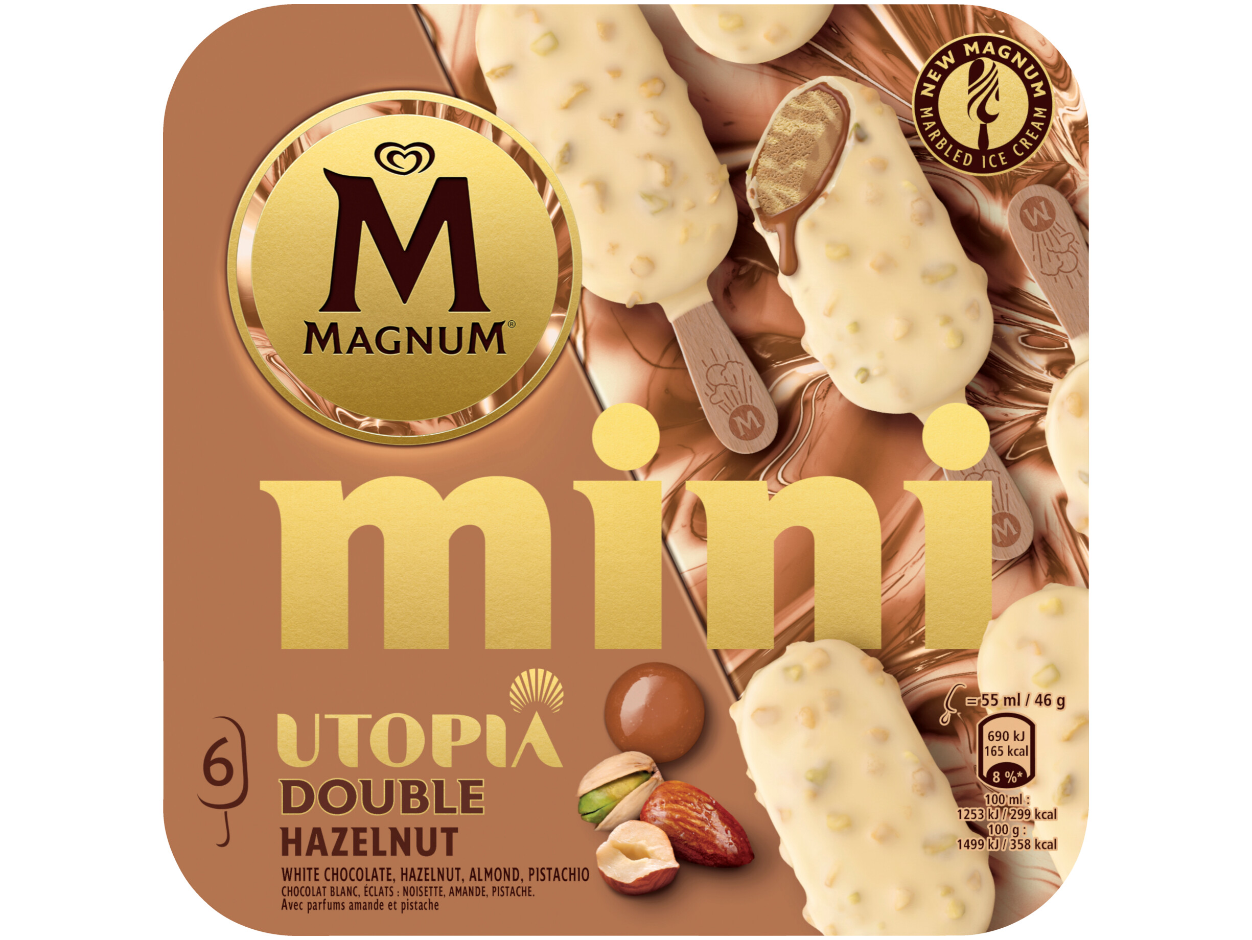 Utopia double hazelnut pistache mini