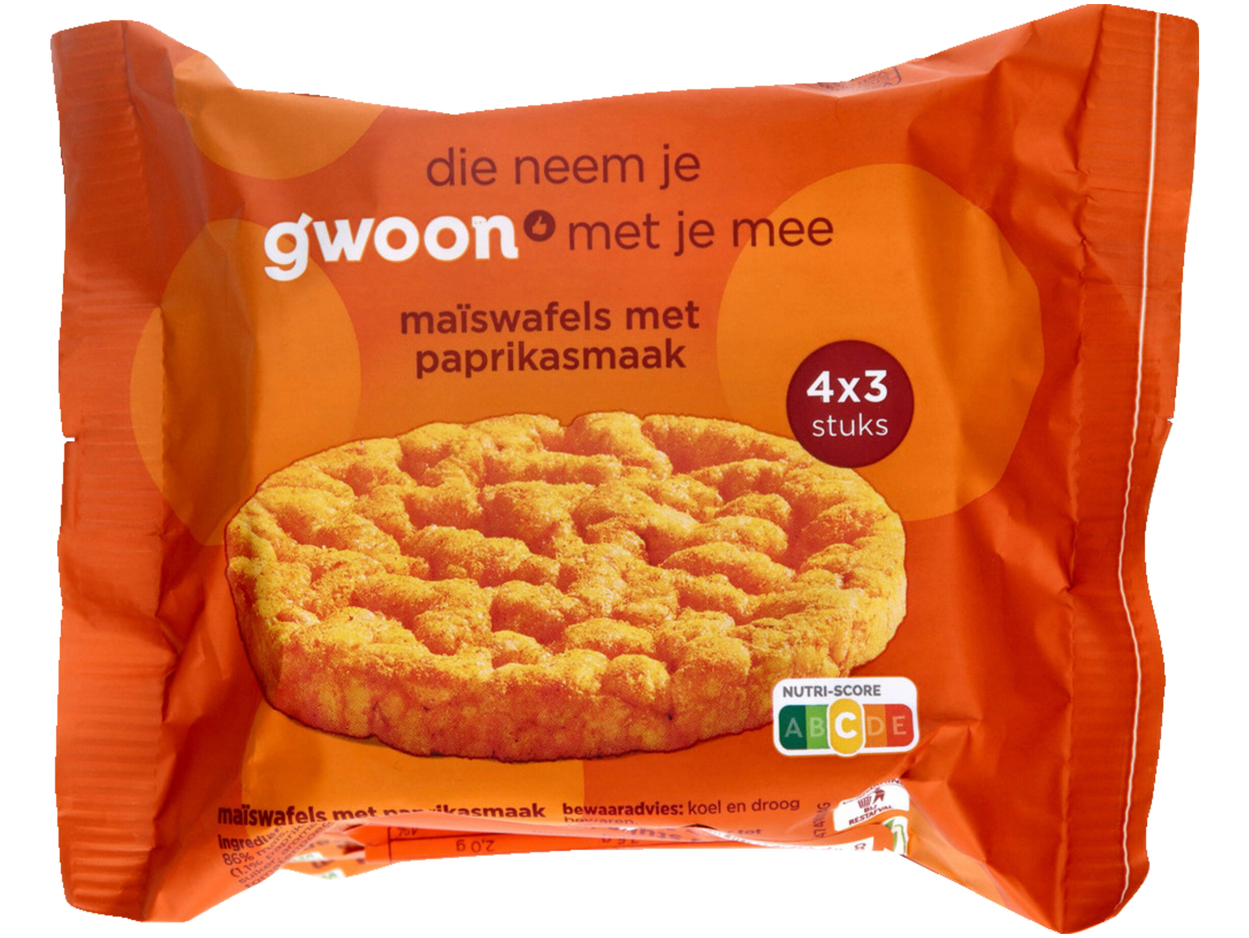 Maiswafels paprika