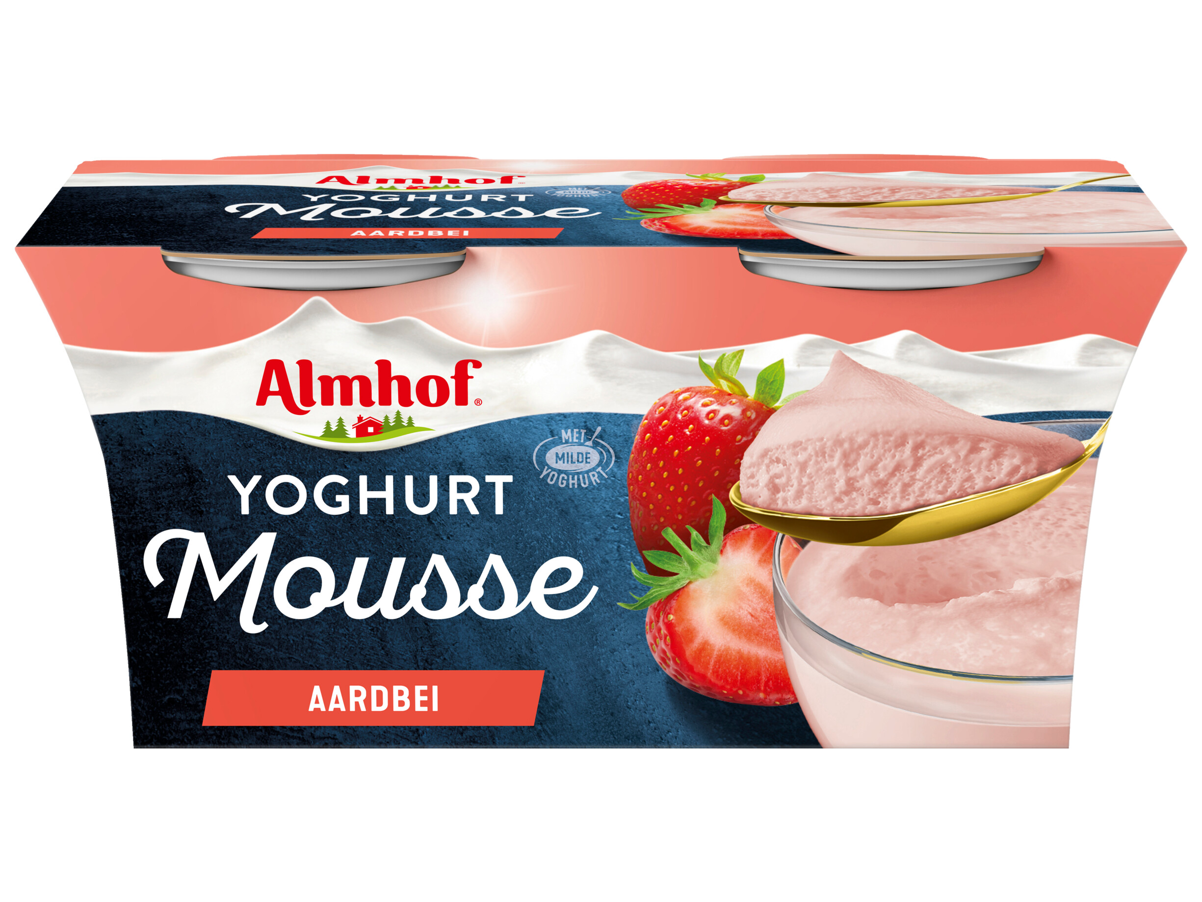 Yoghurtmousse aardbei