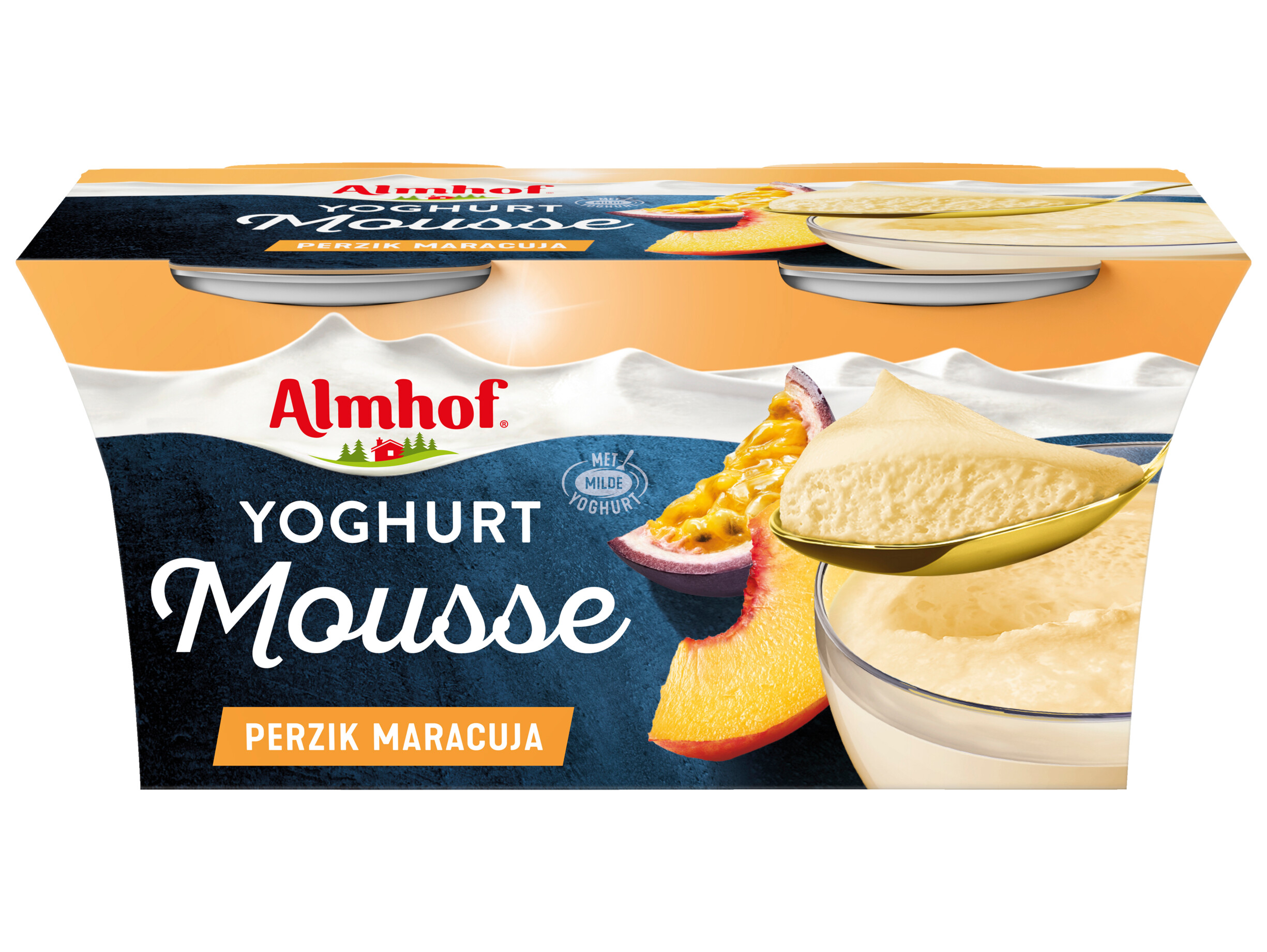 Yoghurtmousse perzik
