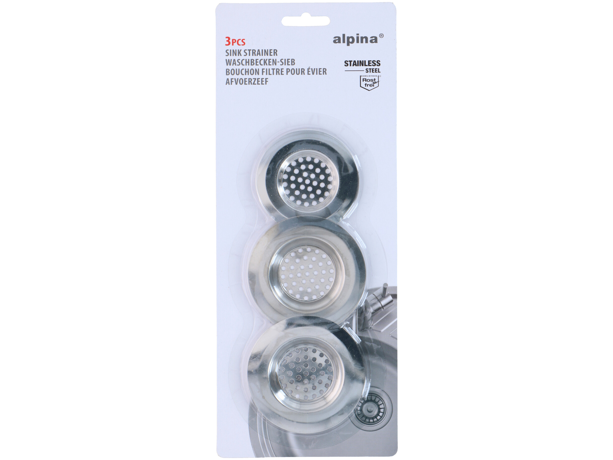 Gootsteenzeef 3-pack