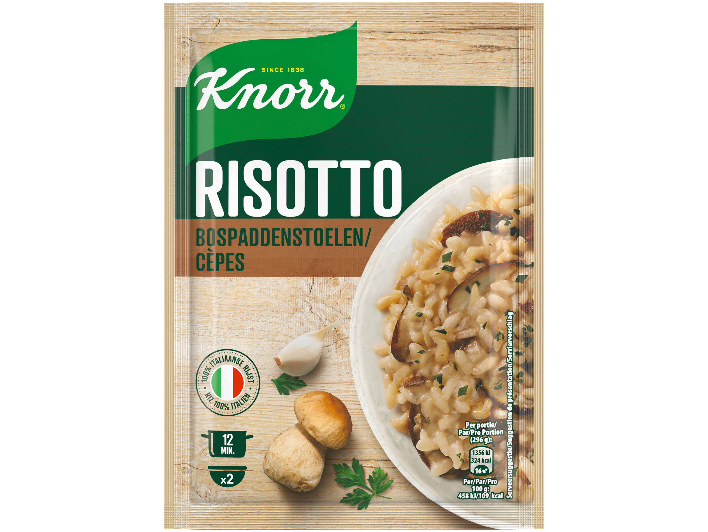 Risotto bospaddenstoelen