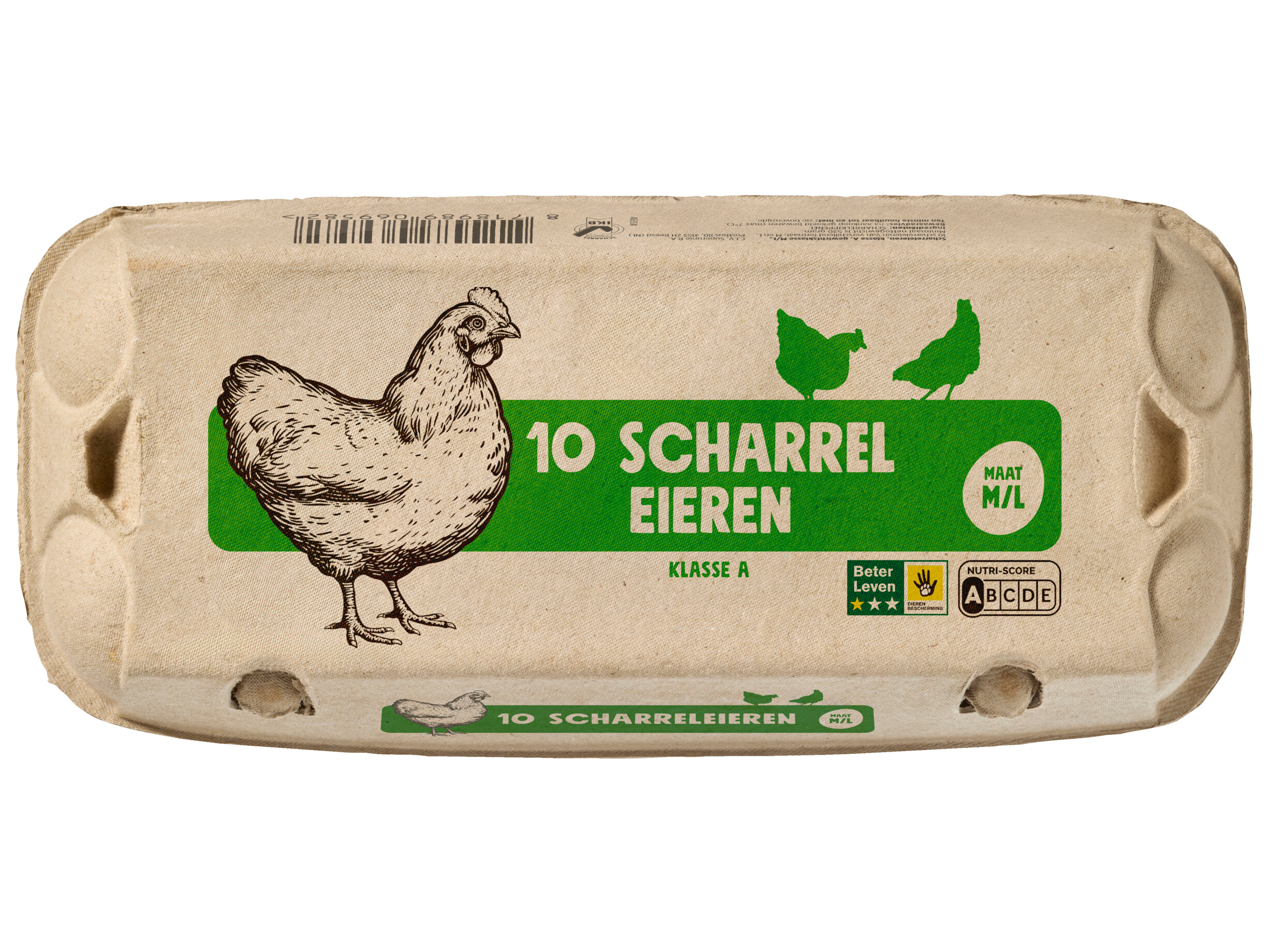 Witte scharreleieren
