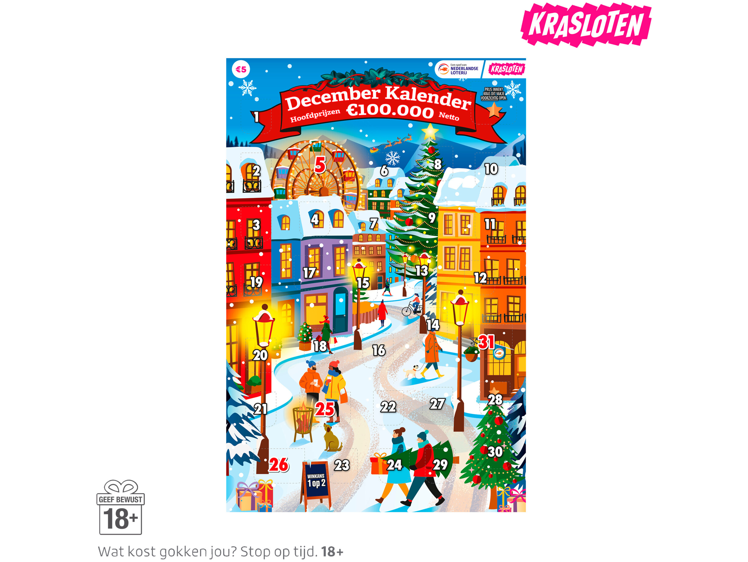 December Kalender 5 euro