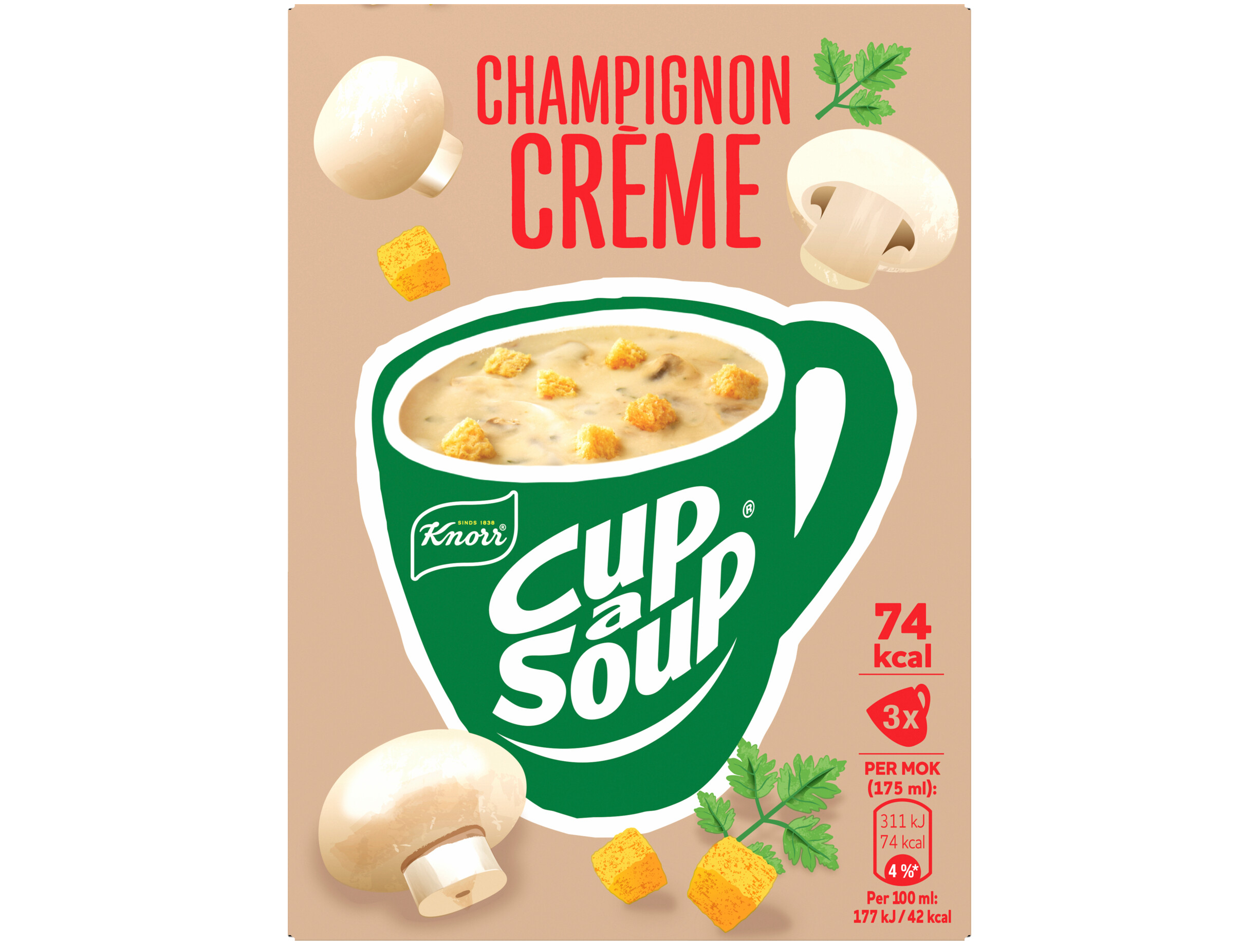 Cup a soup champignon