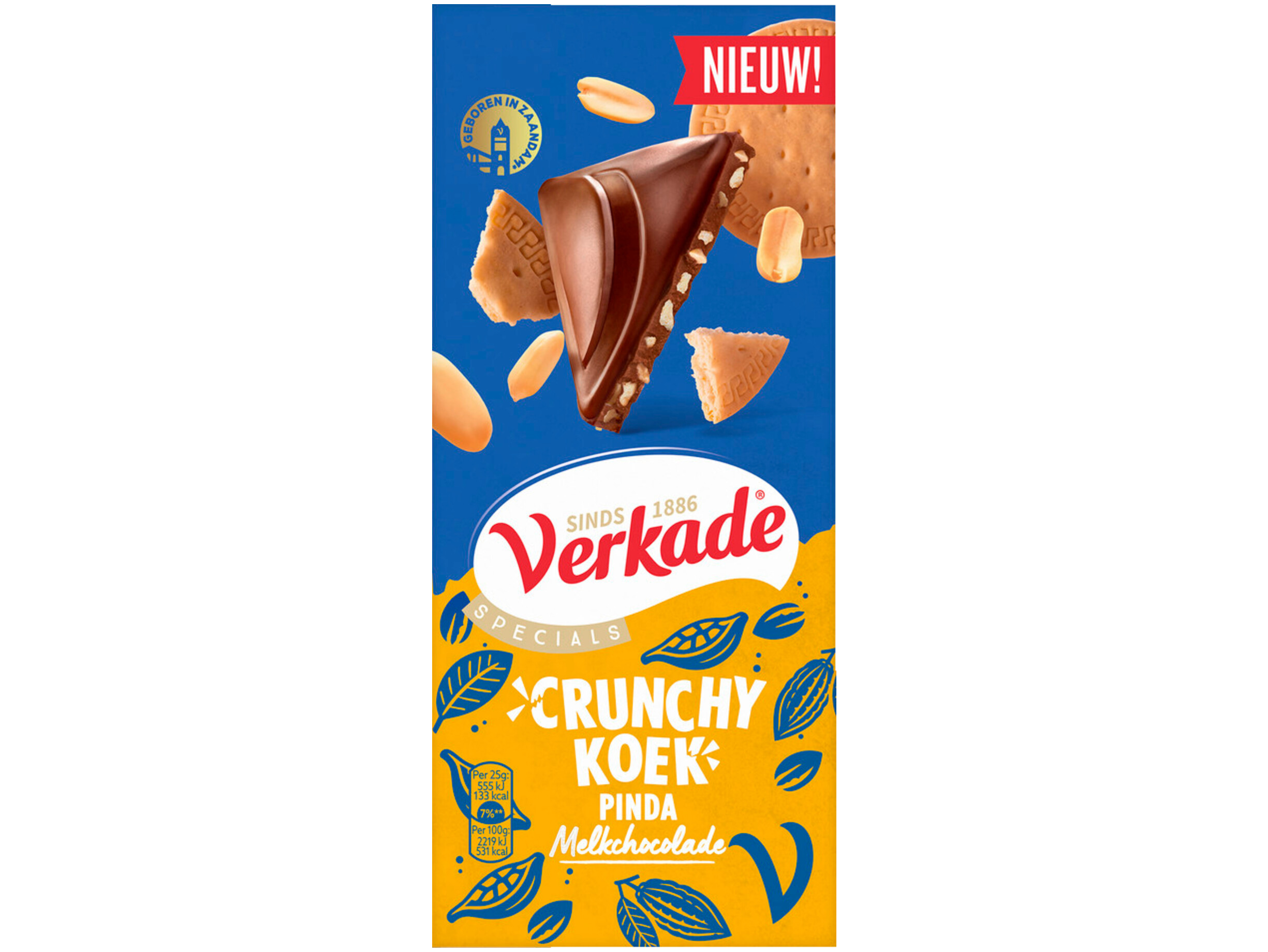 Crunchy koek reep pinda