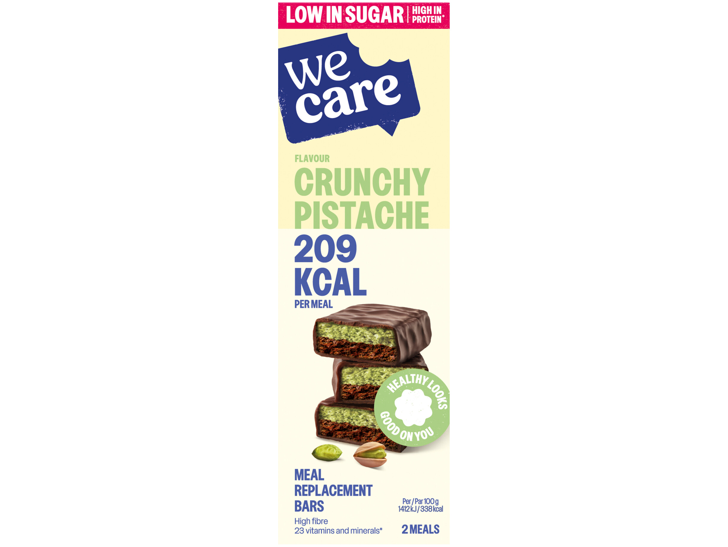 Crunchy pistache bar