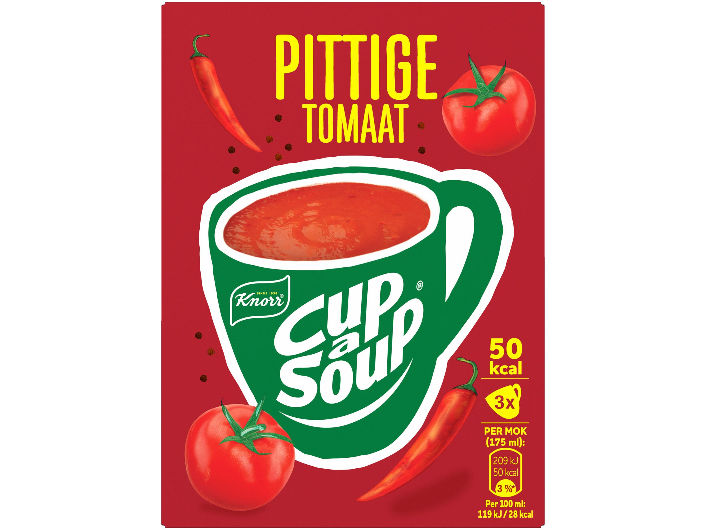 Cup a soup pittige tomaat