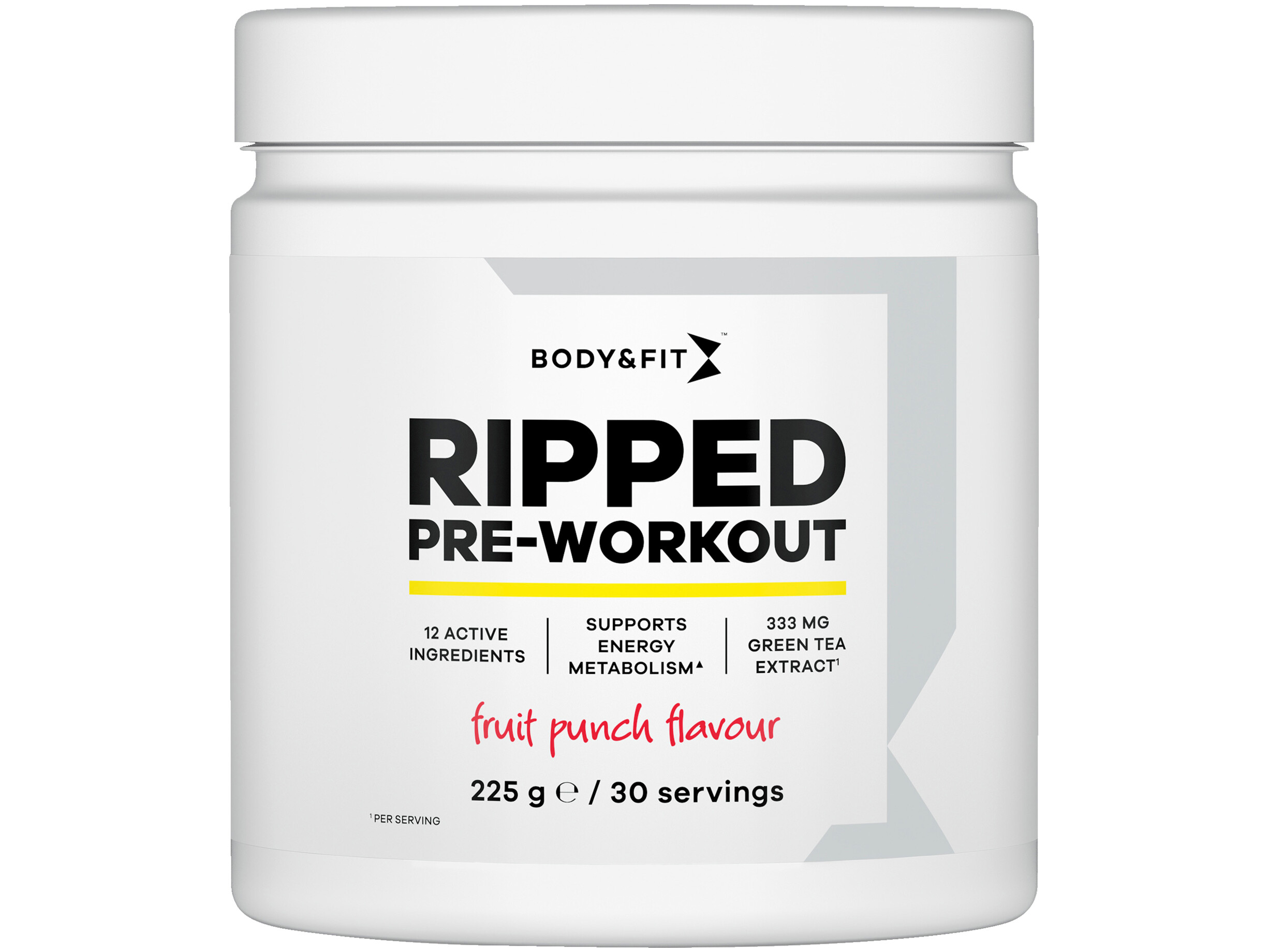 Ripped pre workout fruit punch