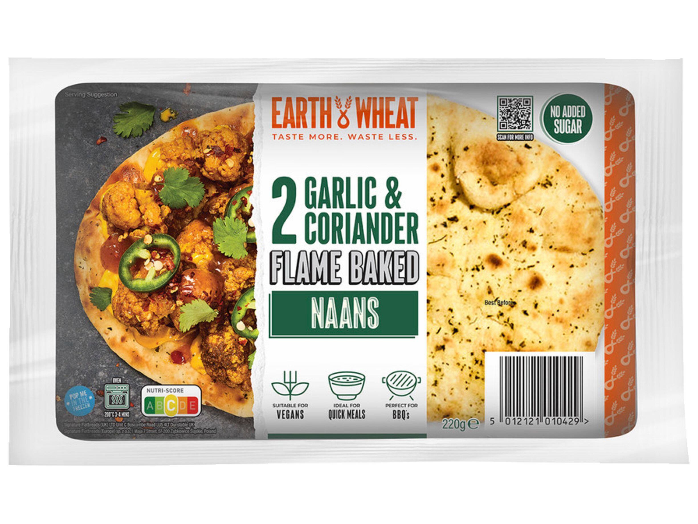 Knoflook & koriander naan