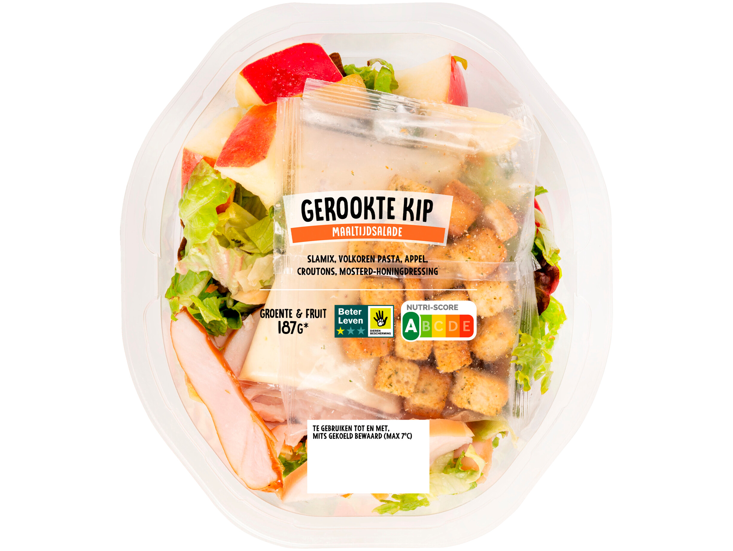 Maaltijdsalade gerookte kip