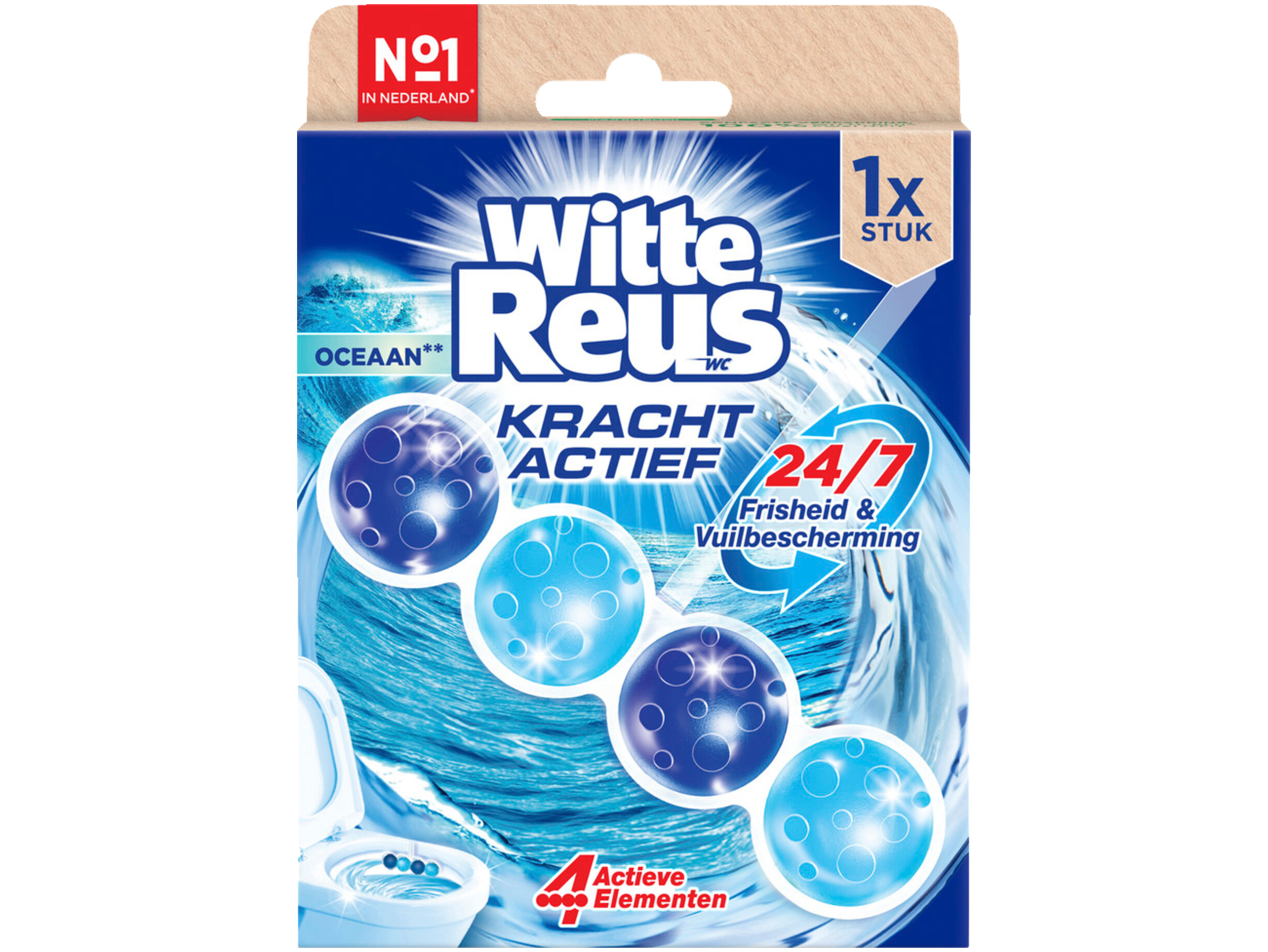Toiletblok kracht actief oceaan