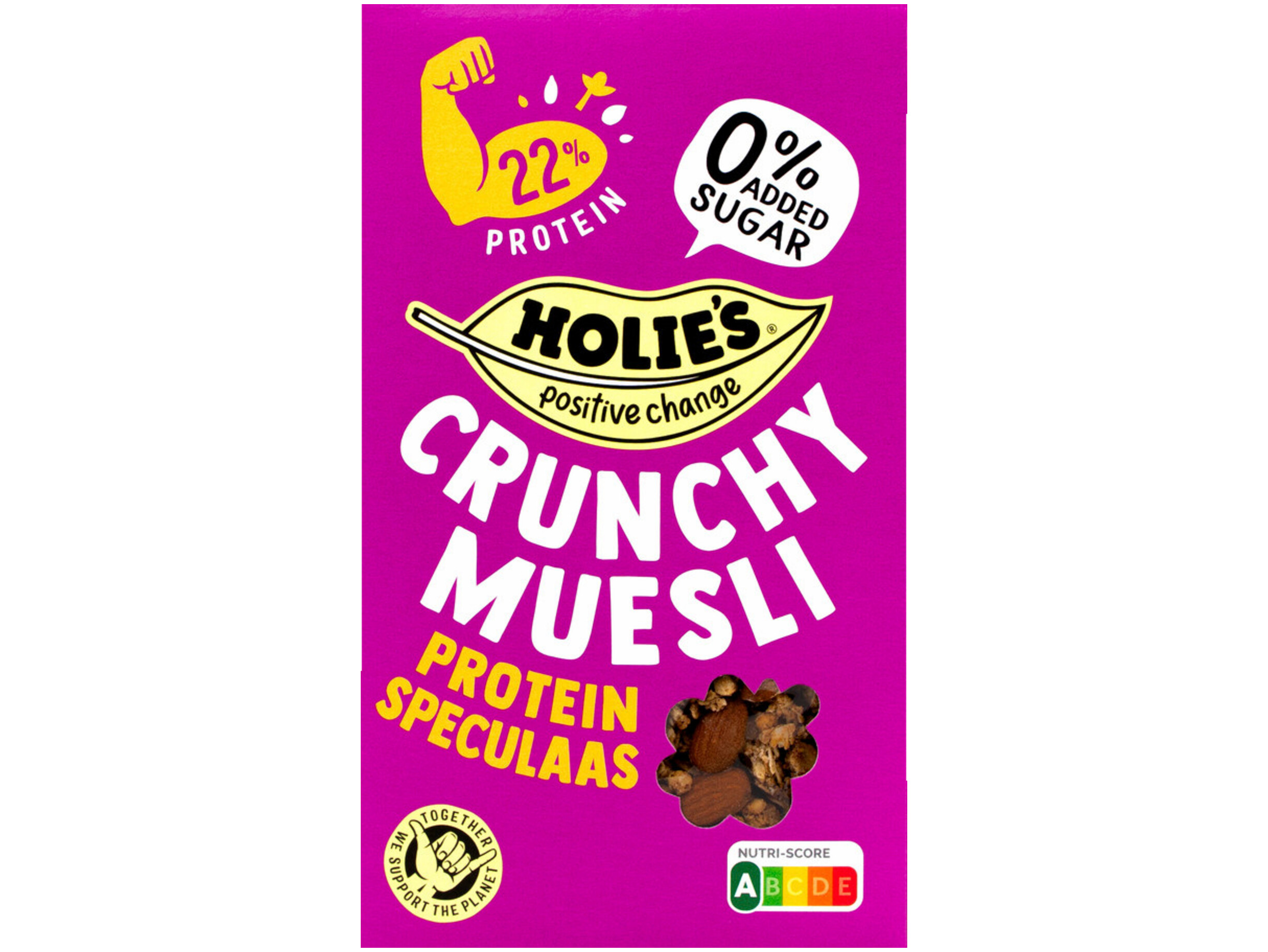 Crunchy muesli protein speculaas