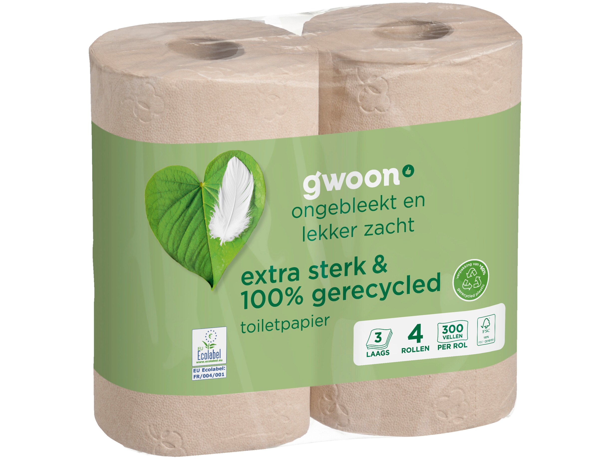 Toiletpapier 3 laags recycled
