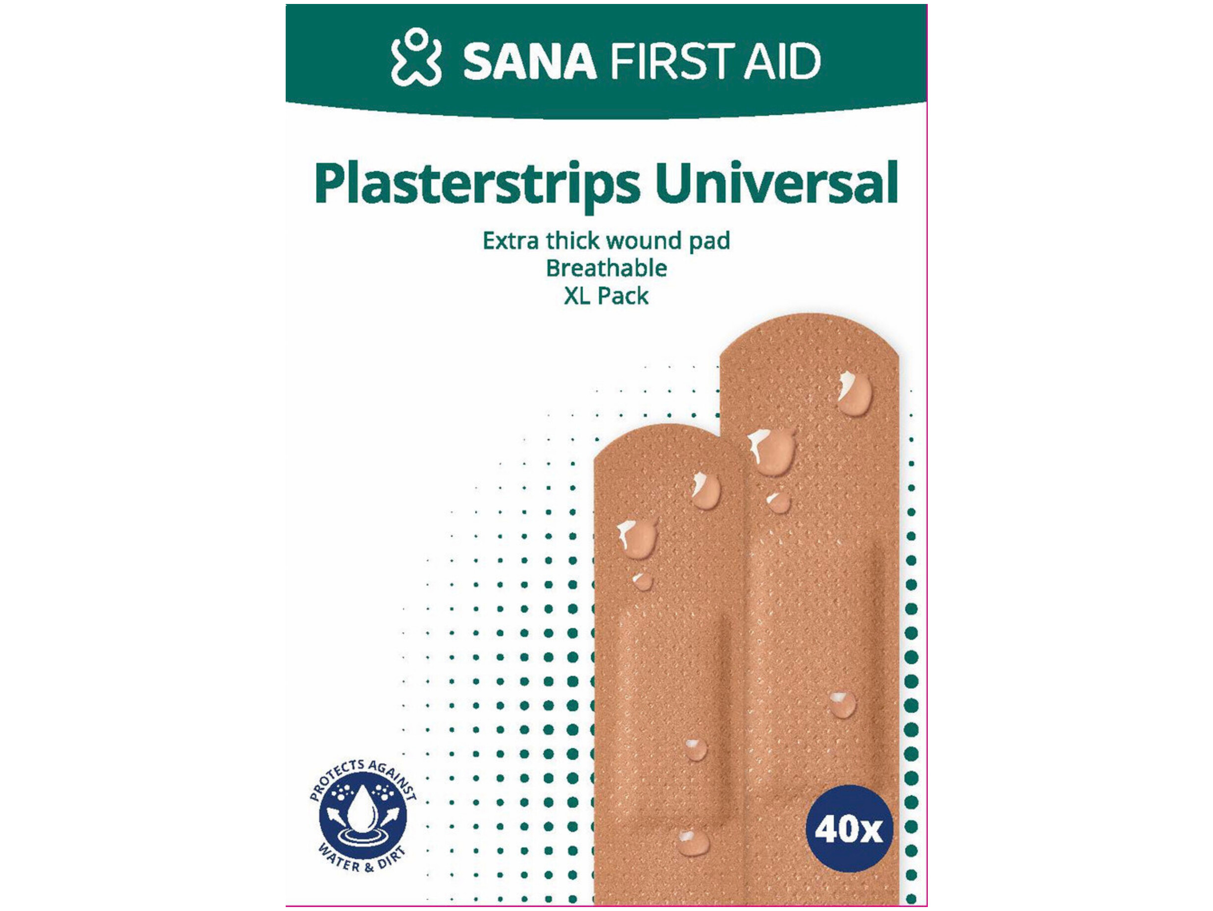Universal waterafstotende pleisterstrips