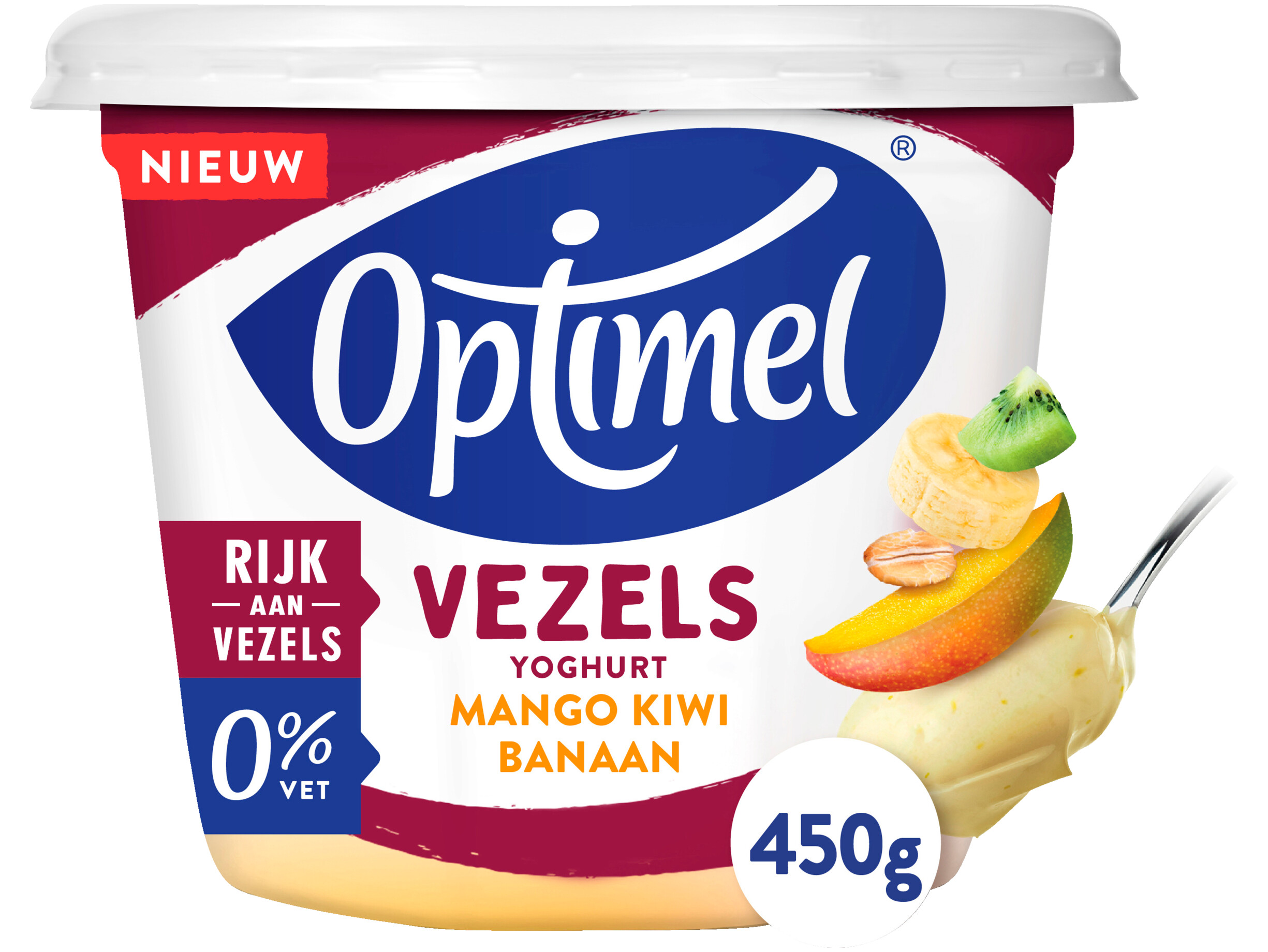 vezels yoghurt mango kiwi banaan