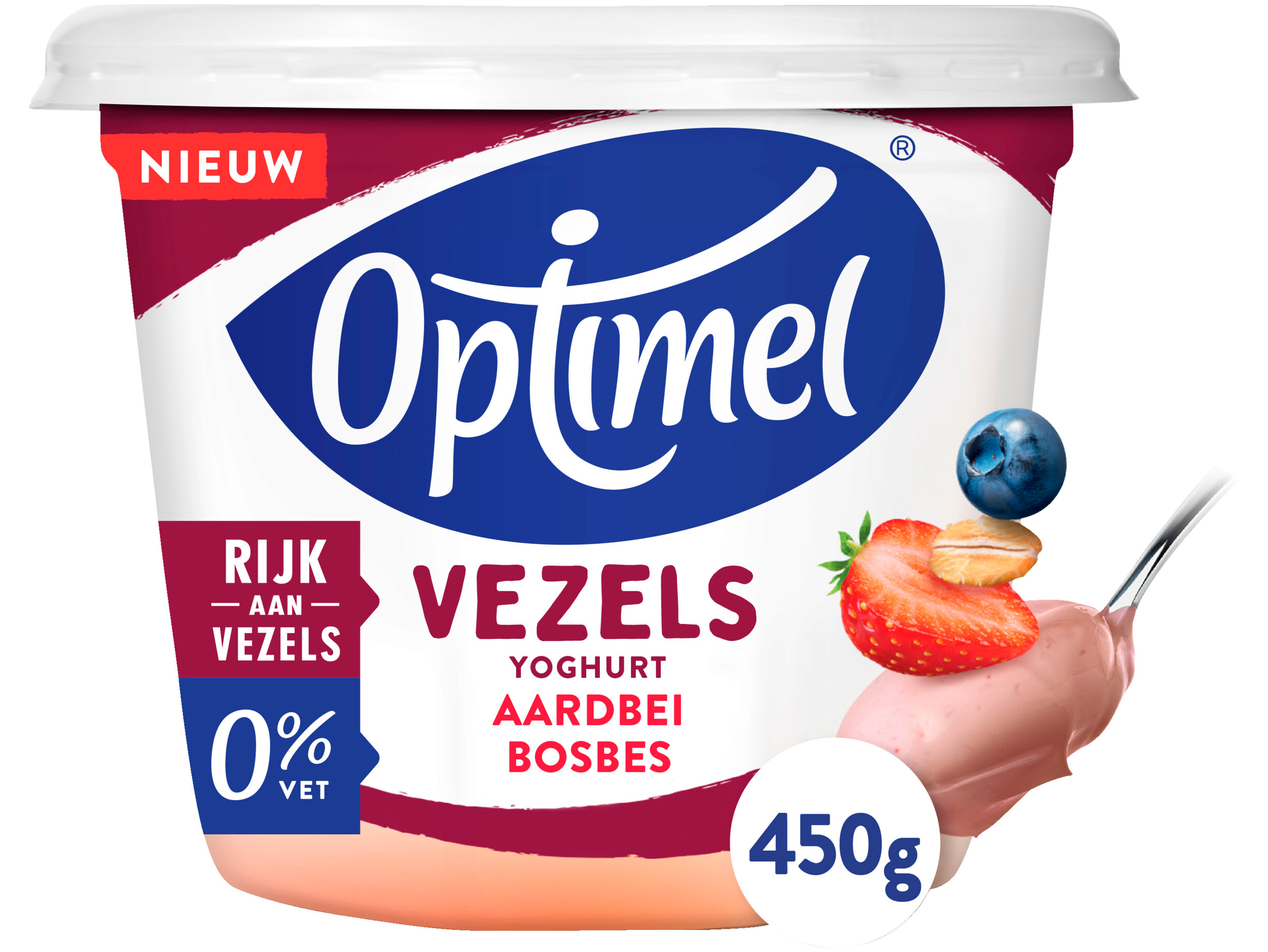 vezels yoghurt aardbei bosbes
