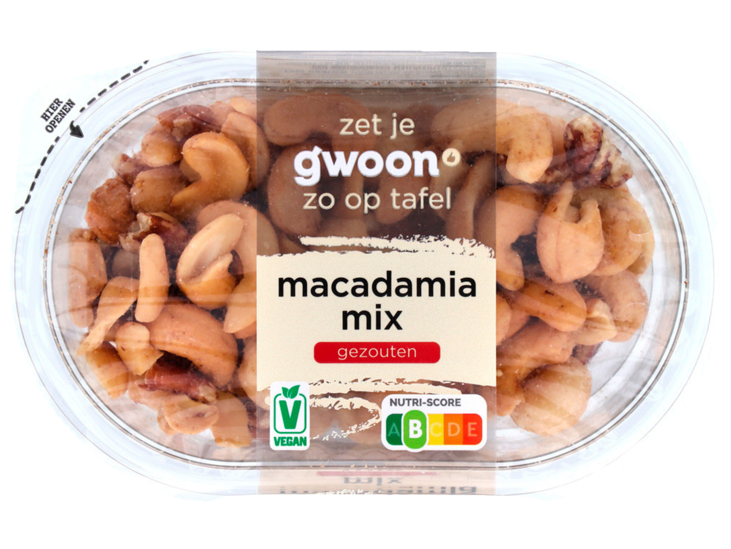 Macadamiamix gezouten