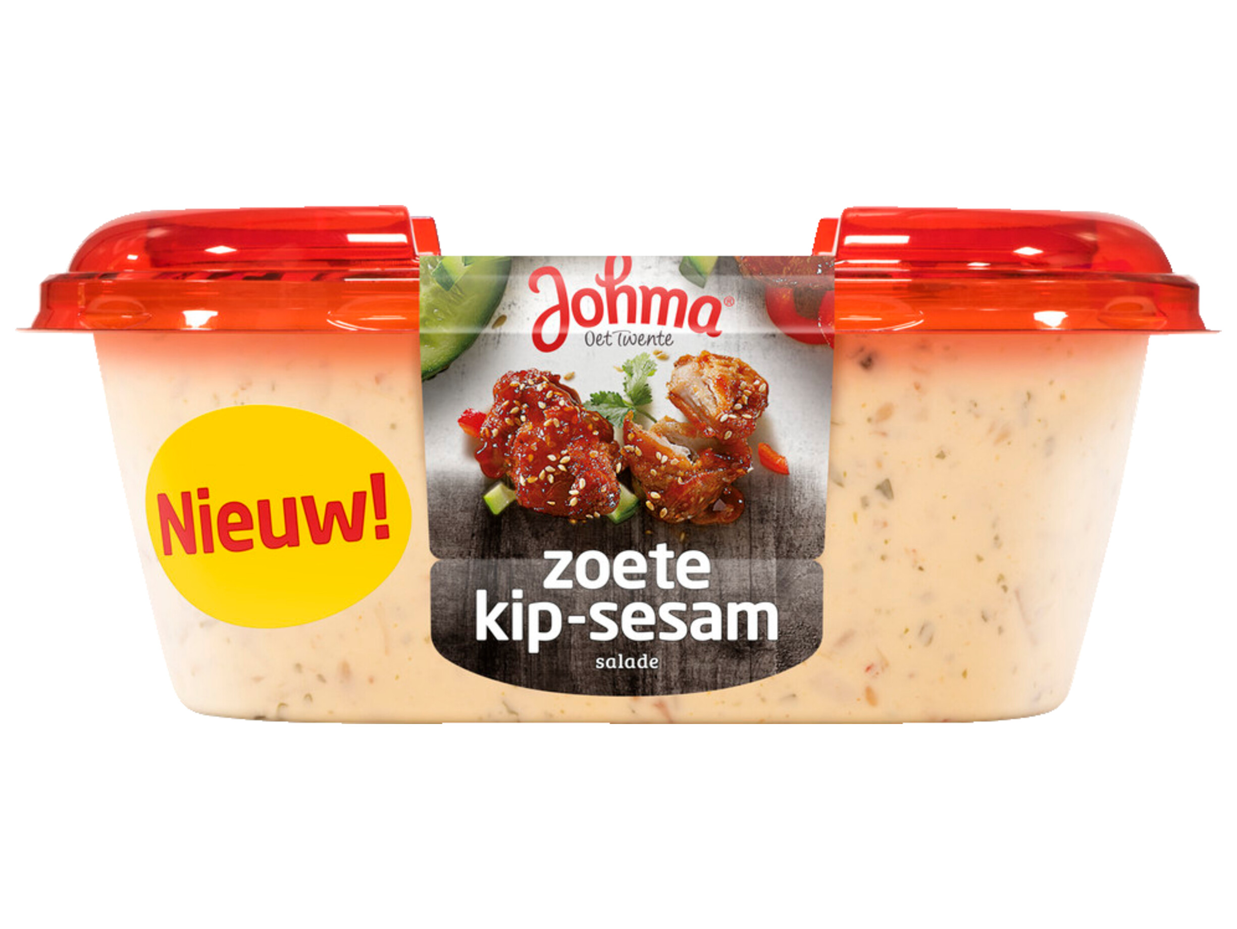 Zoete kip-sesam salade
