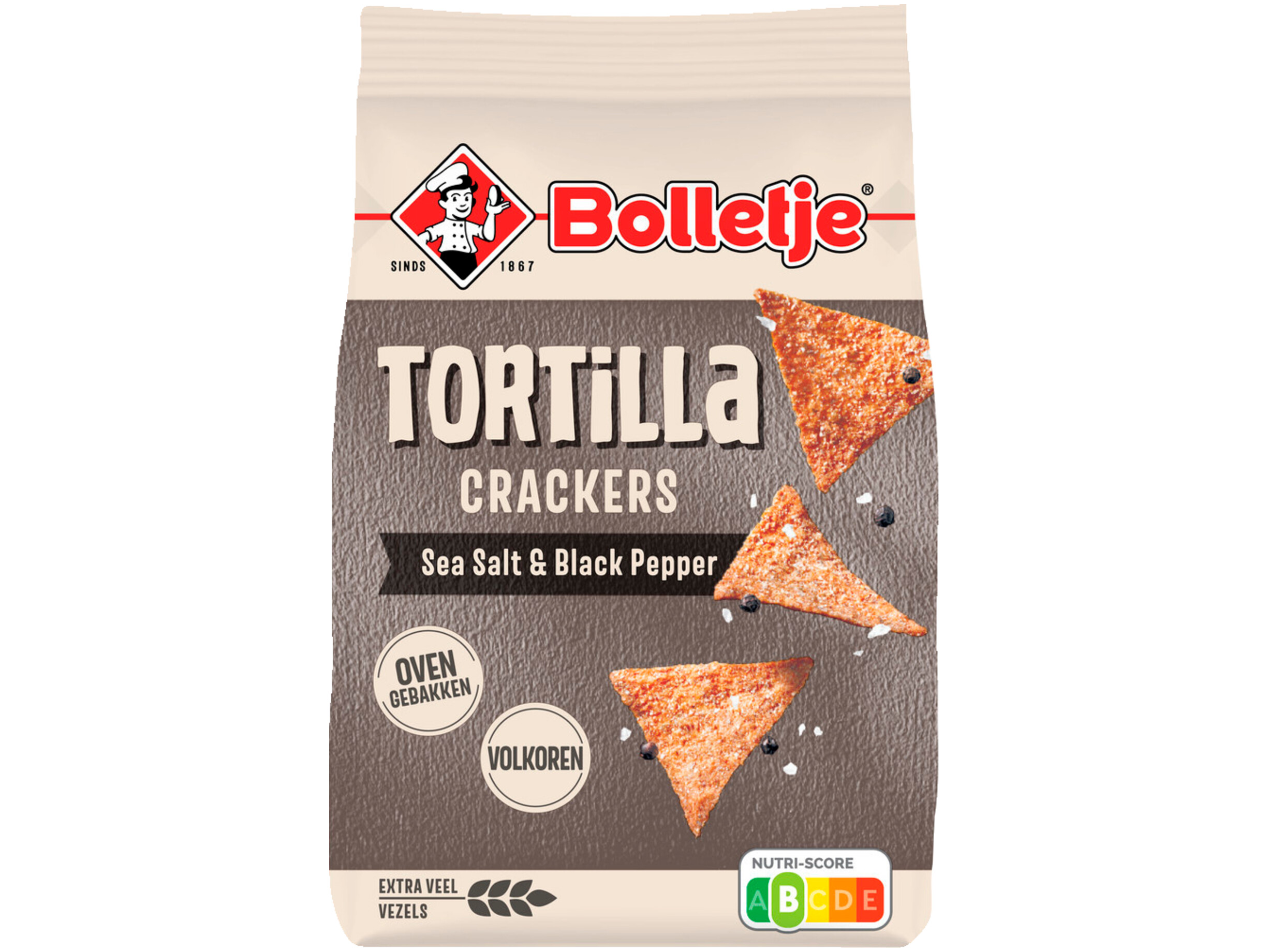 Tortilla cracker salt & pepper