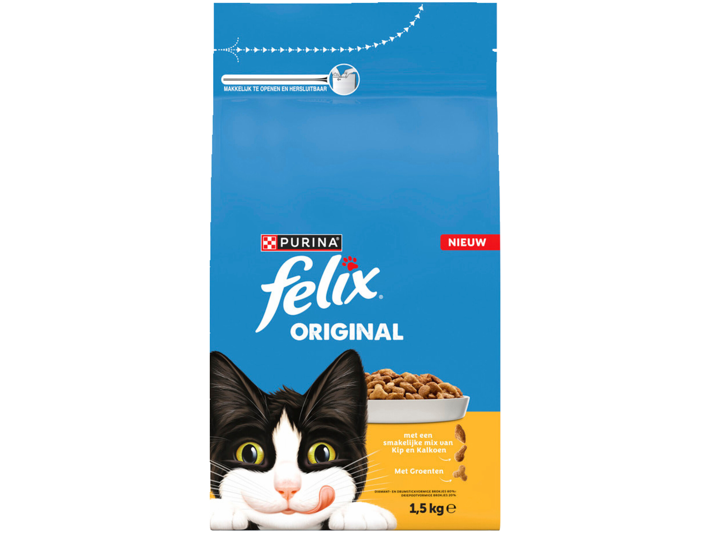 Kattenbrokken kip & kalkoen met groenten