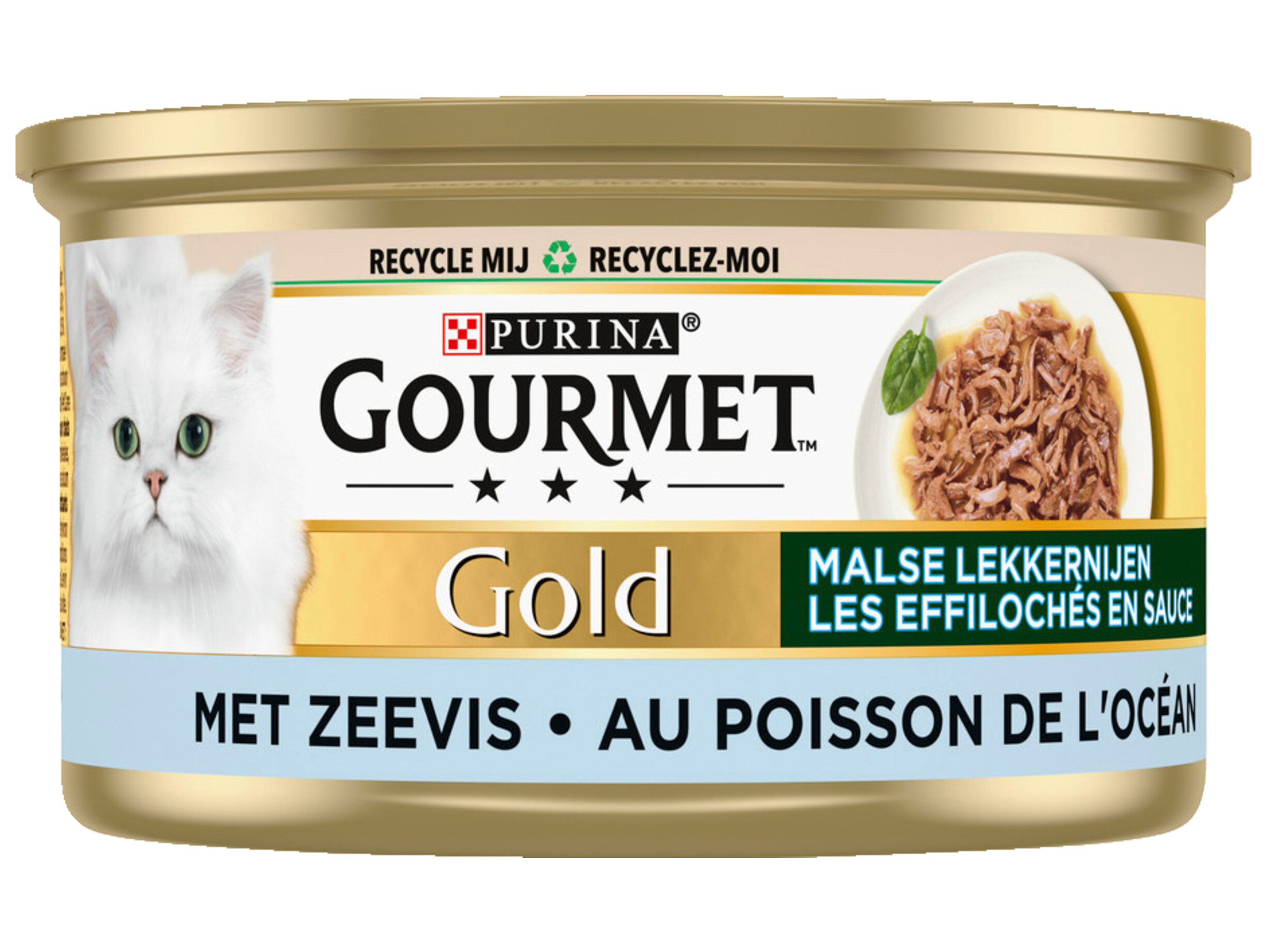 Gold mousse met zeevis