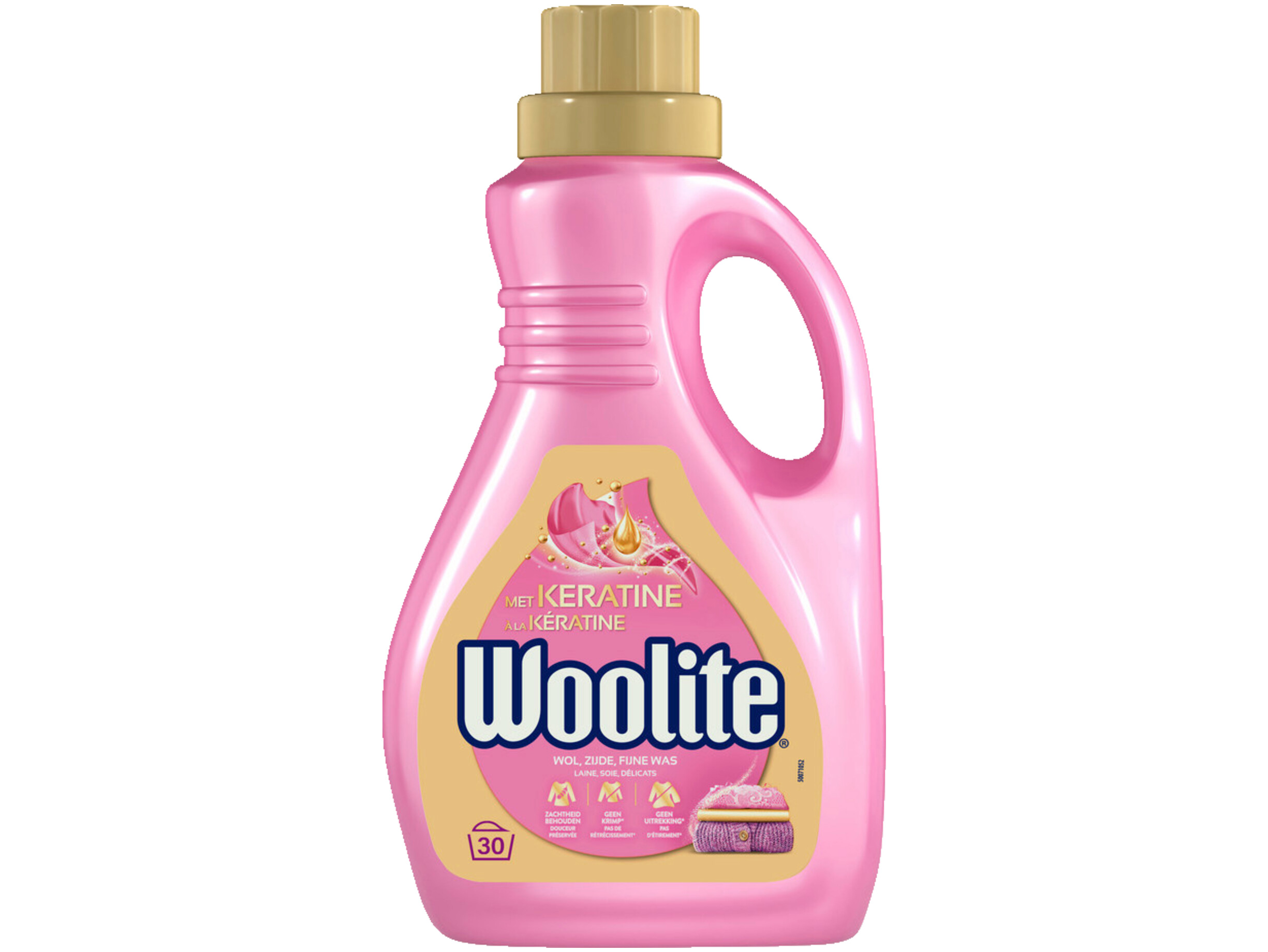 Wasmiddel met keratine