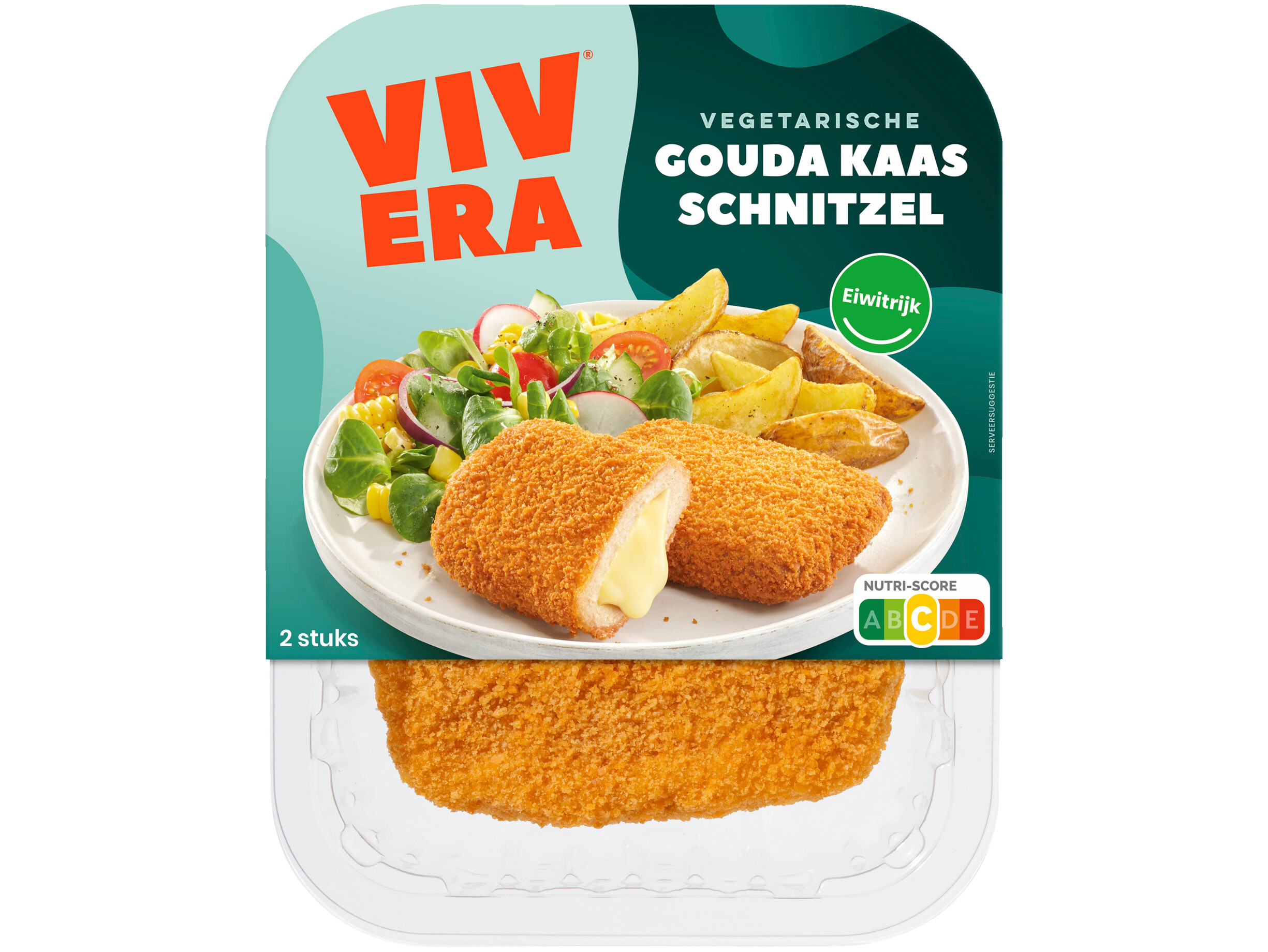 Gevulde kaasschnitzel