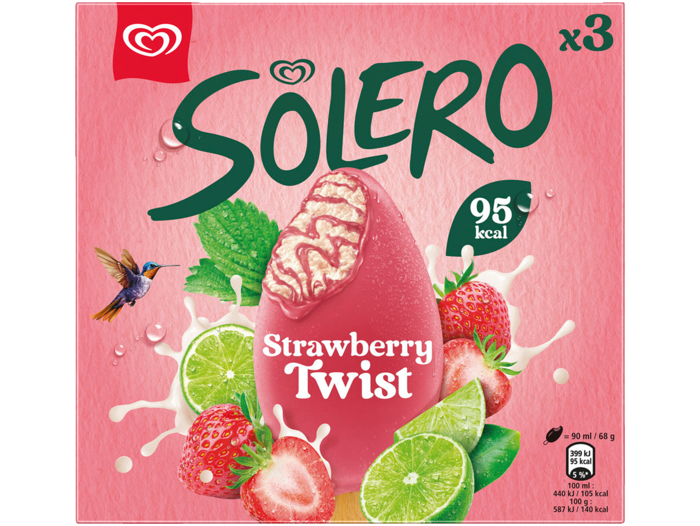 Solero aardbei